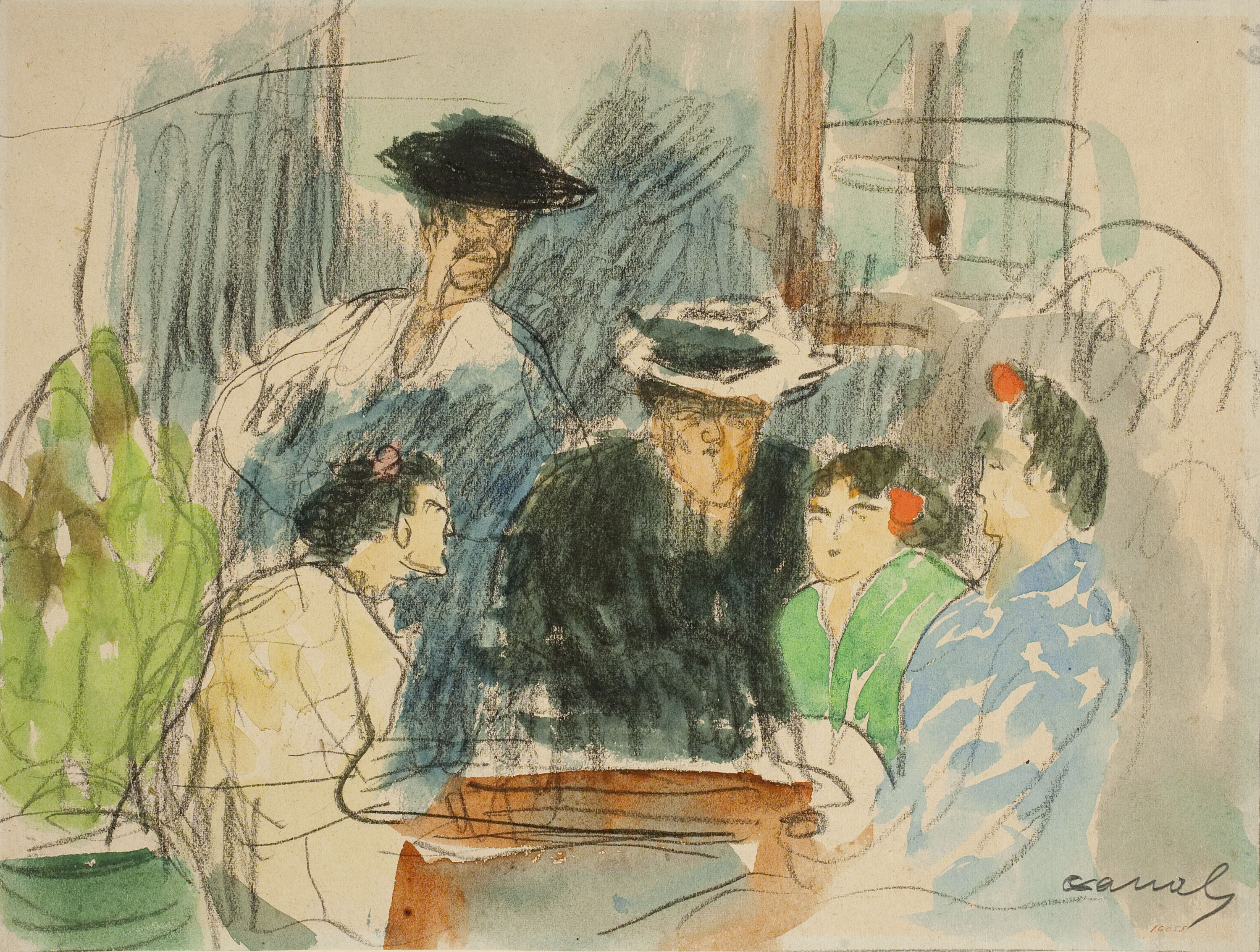 image for: Ricard Canals - Escena d&#039;interior - Cap a 1900