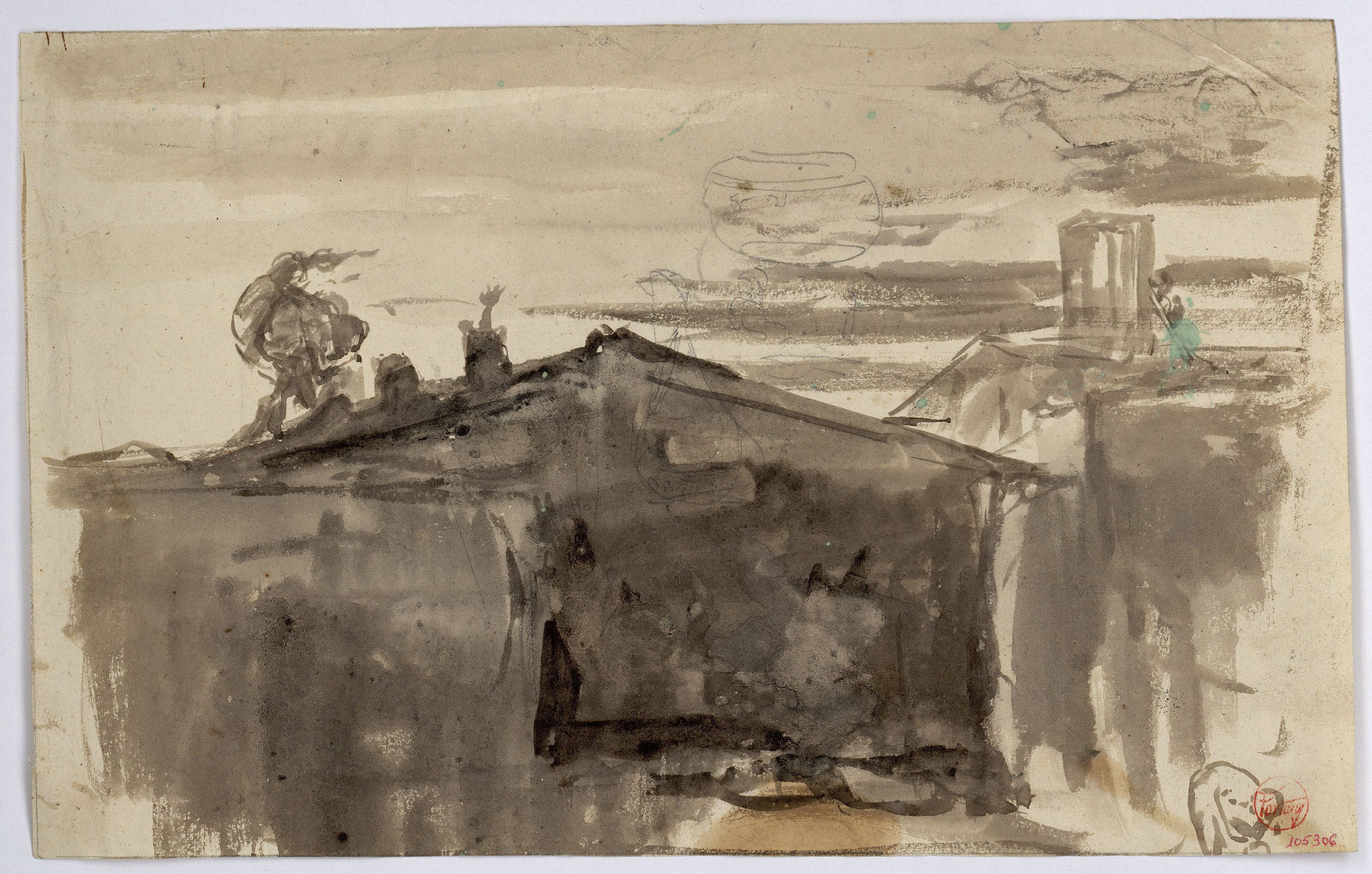 image for: Marià Fortuny - Teulades - Cap a 1856-1858