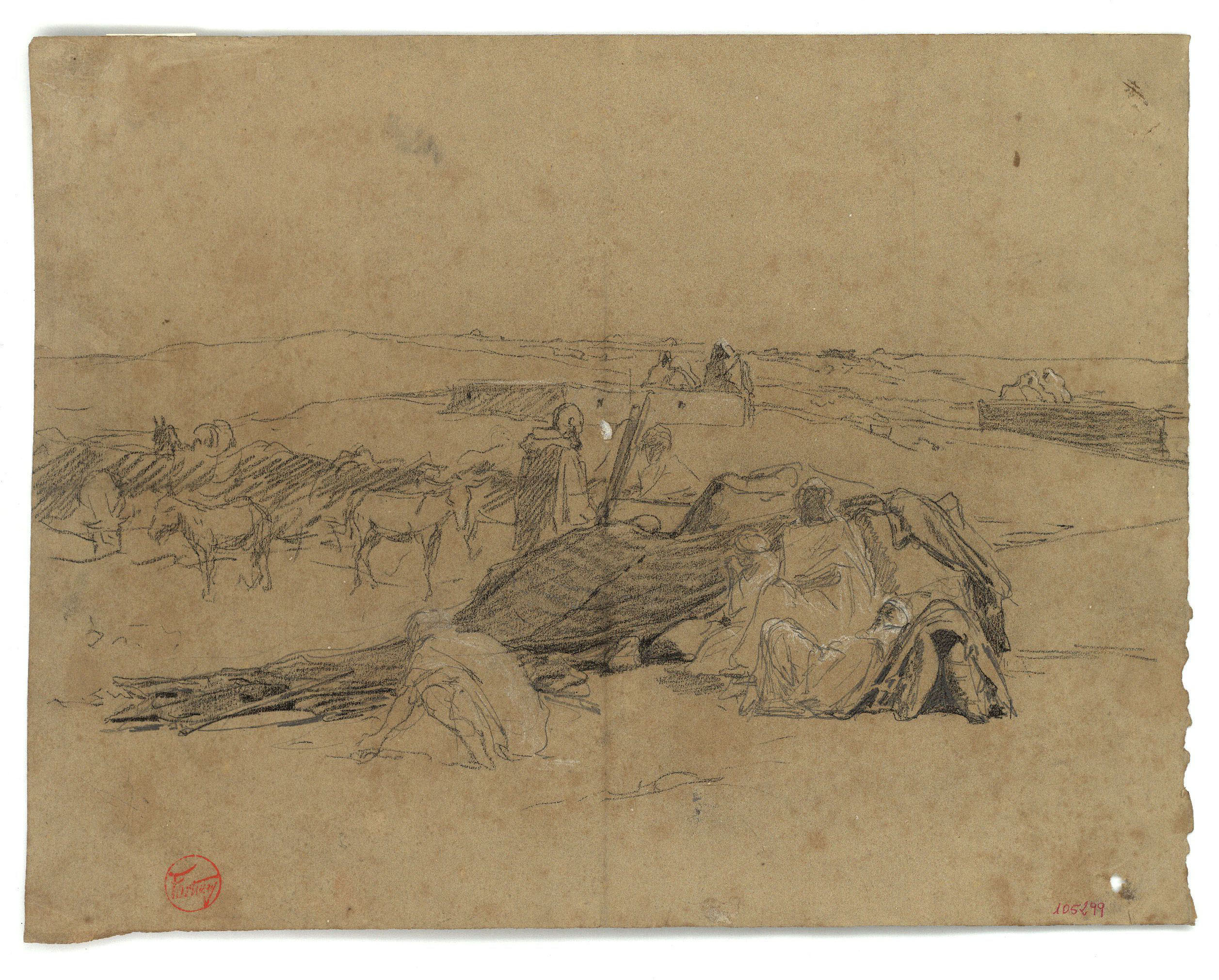 image for: Marià Fortuny - Campament marroquí - Cap a 1860-1862
