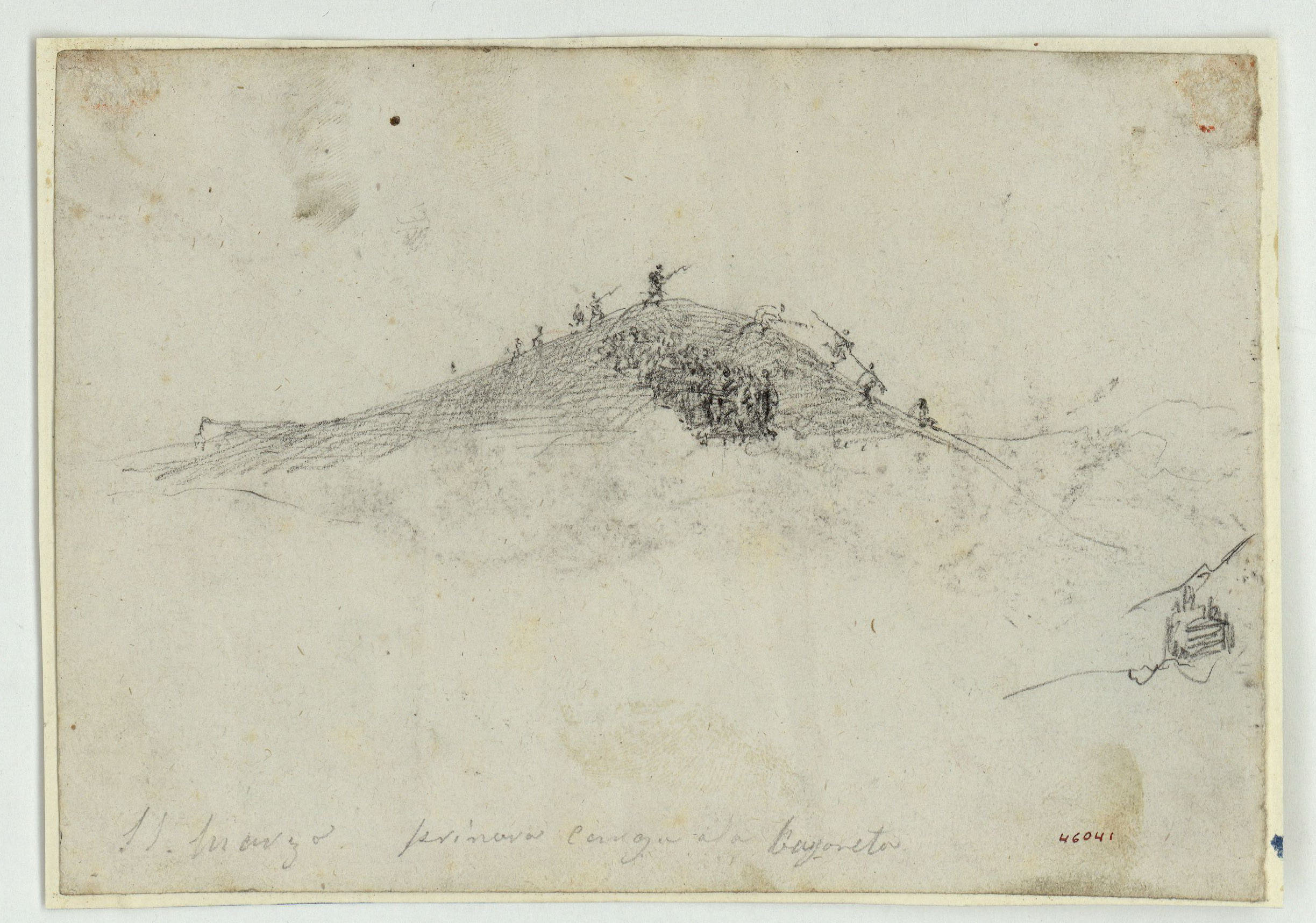image for: Marià Fortuny - 11 marzo. Primera carga a la bayoneta - Cap a 1860
