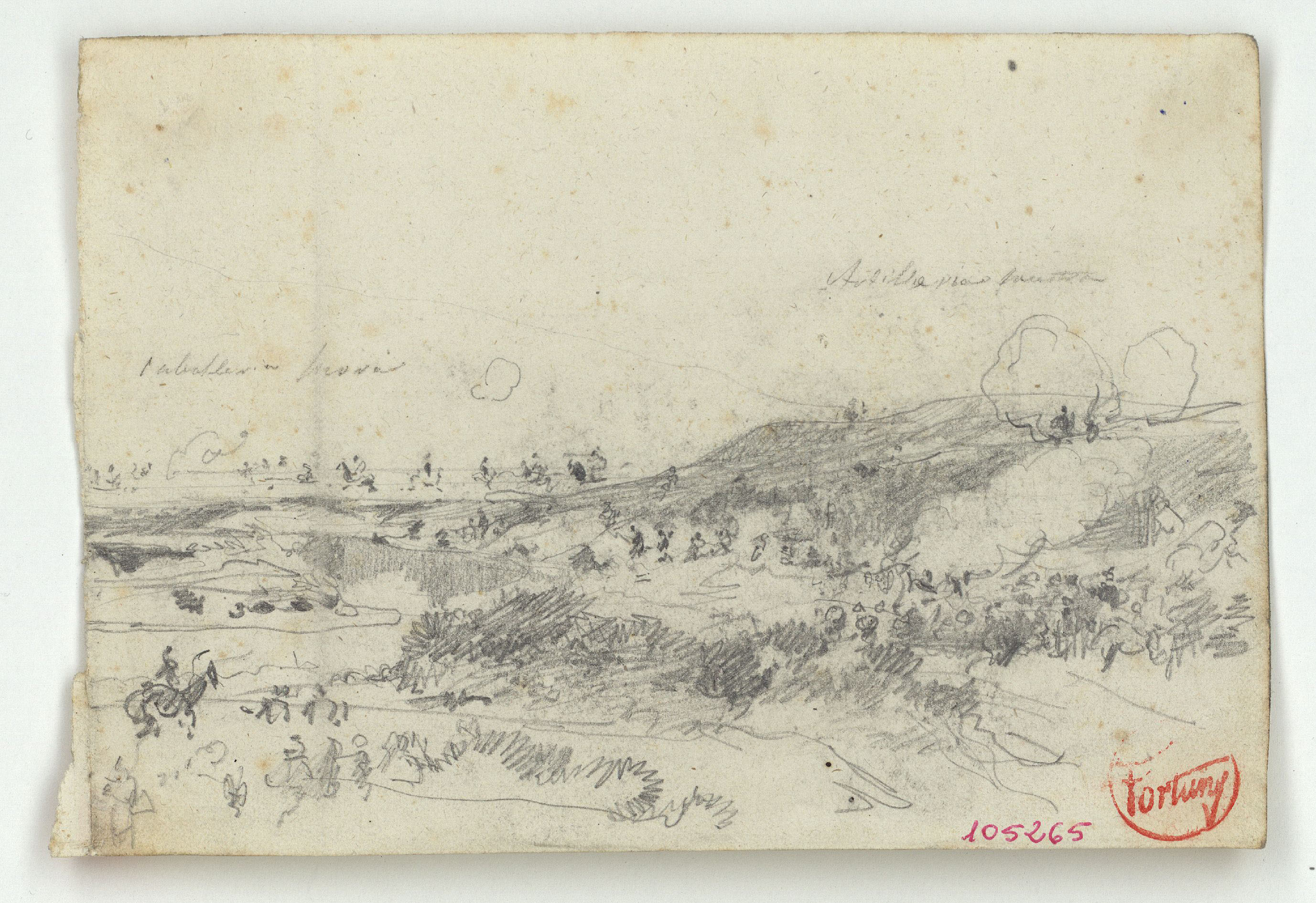 image for: Marià Fortuny - Estudi per al quadre «La batalla de Tetuan» - Cap a 1860