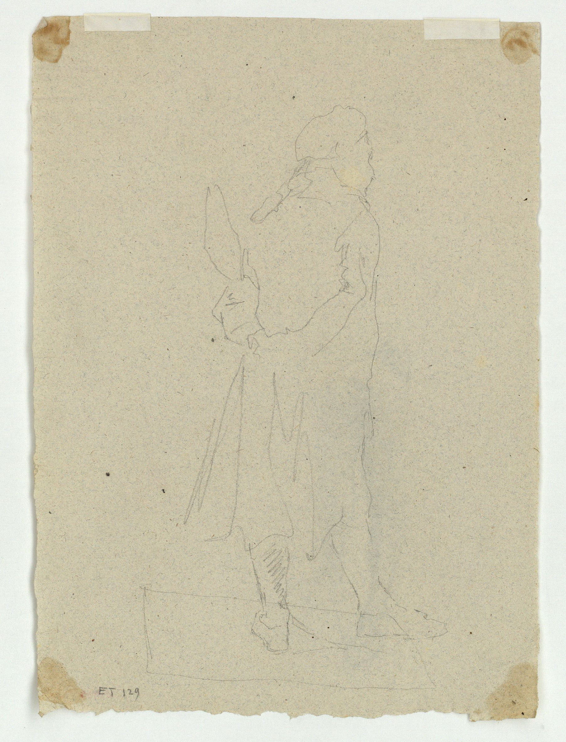 image for: Marià Fortuny - Estudi per al quadre «L&#039;elecció de la model» (anvers) / Estudi per al quadre «L&#039;elecció de la model» (revers) - Cap a 1868-1870 [1]