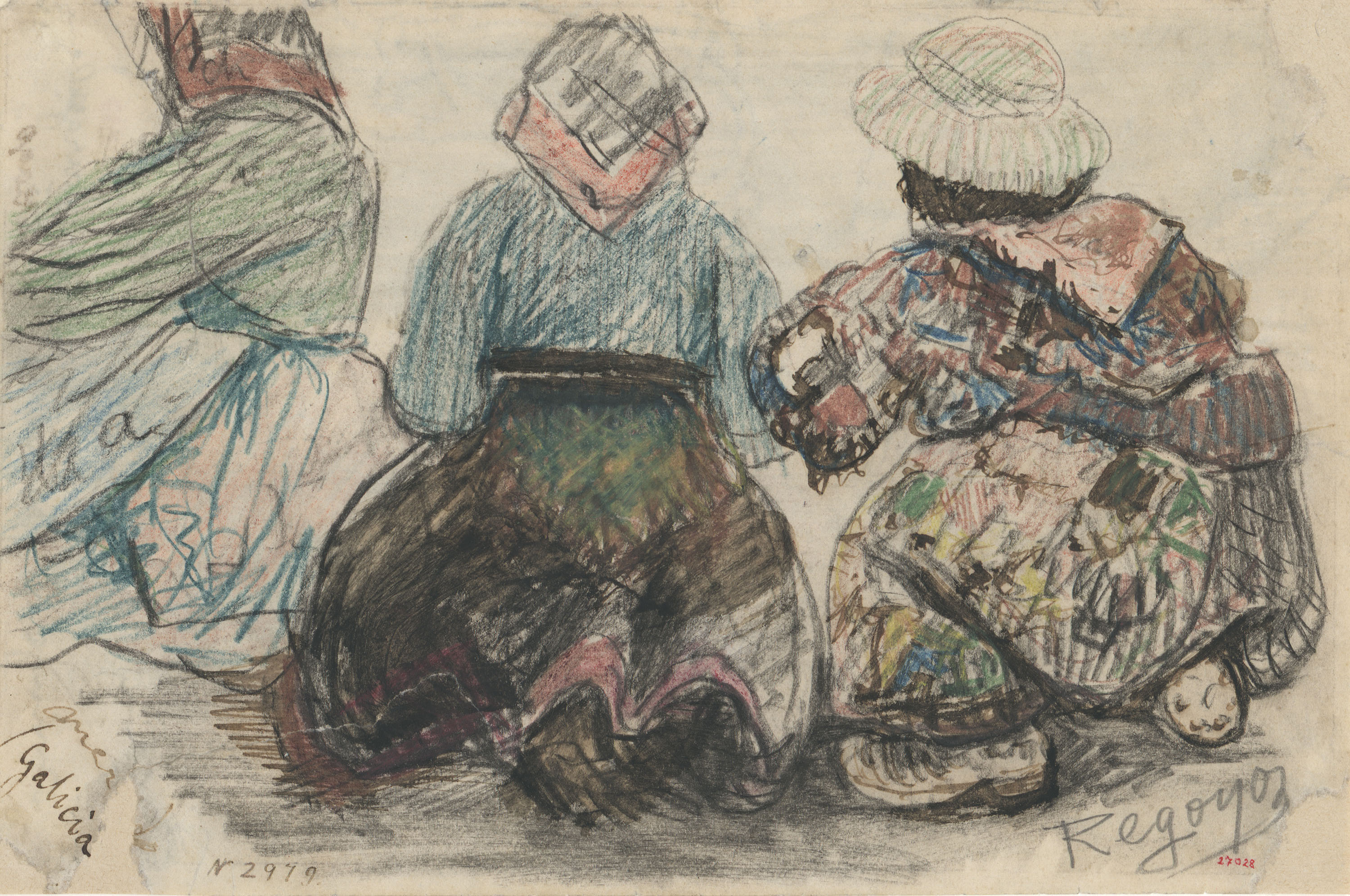 image for: Darío de Regoyos - Dones gallegues - 1892