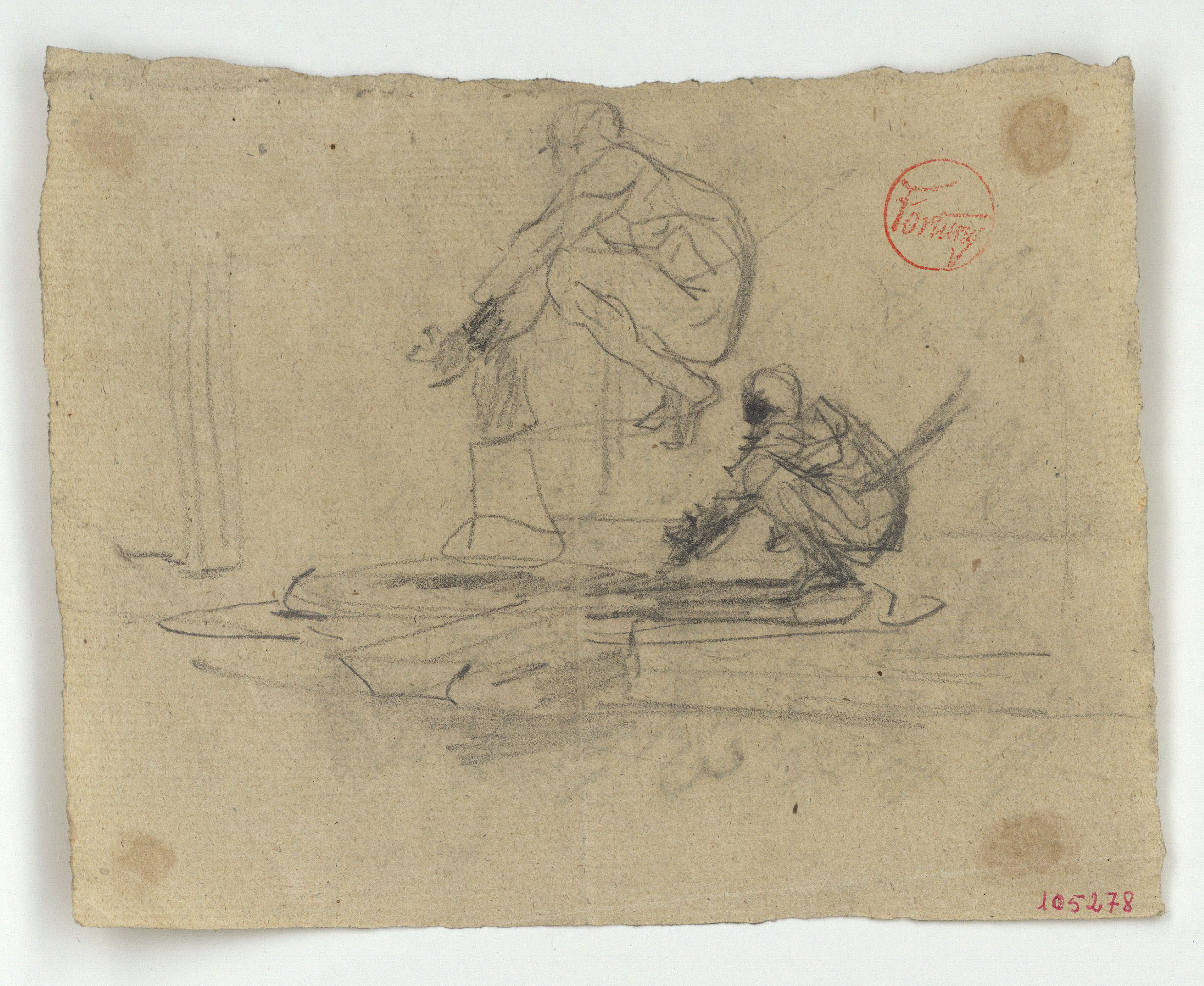 image for: Marià Fortuny - Estudi per al quadre «El tribunal de l'Alhambra» - Cap a 1871