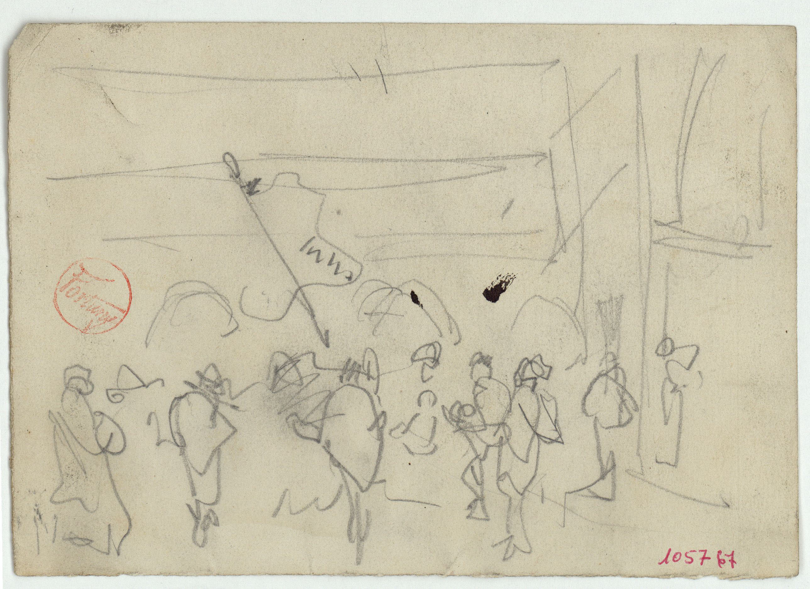 image for: Marià Fortuny - Estudi per al quadre «Fantasia àrab» [?] - Cap a 1866