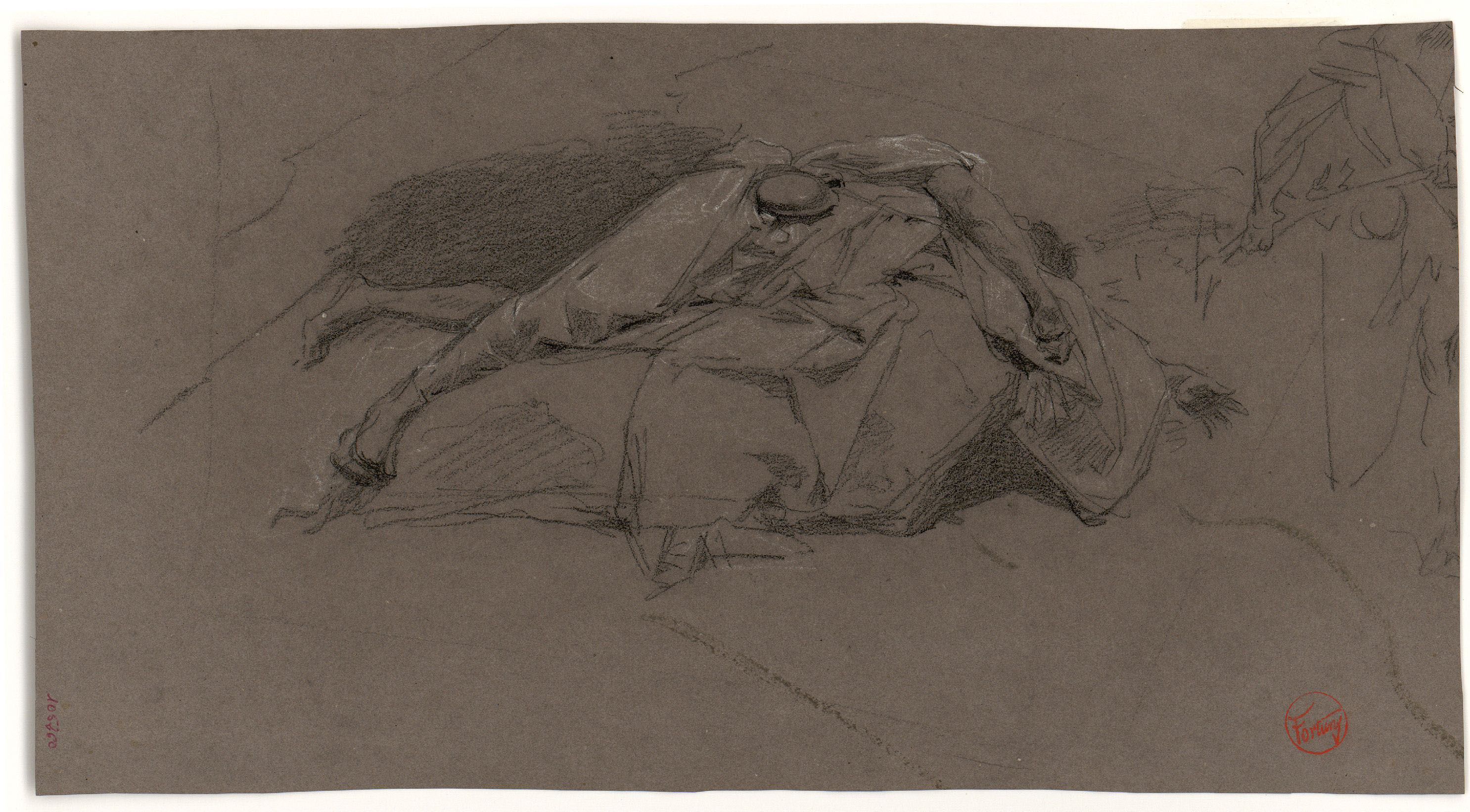 image for: Marià Fortuny - Marroquí ferit. Estudi per al quadre «La batalla de Tetuan» - Cap a 1860