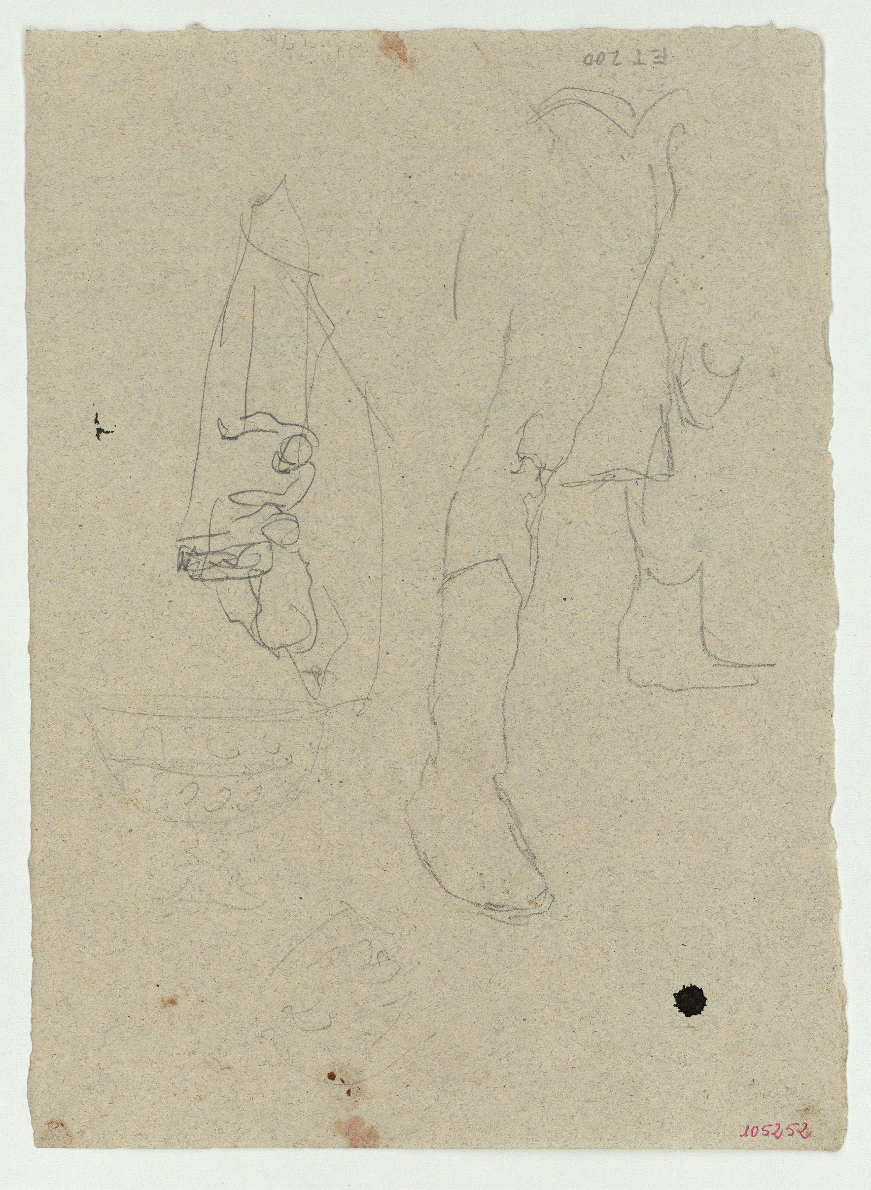 image for: Marià Fortuny - Estudi per al quadre «L&#039;elecció de la model» i altres apunts (anvers) / Estudi per al quadre «L&#039;elecció de la model» (revers) - Cap a 1868-1870