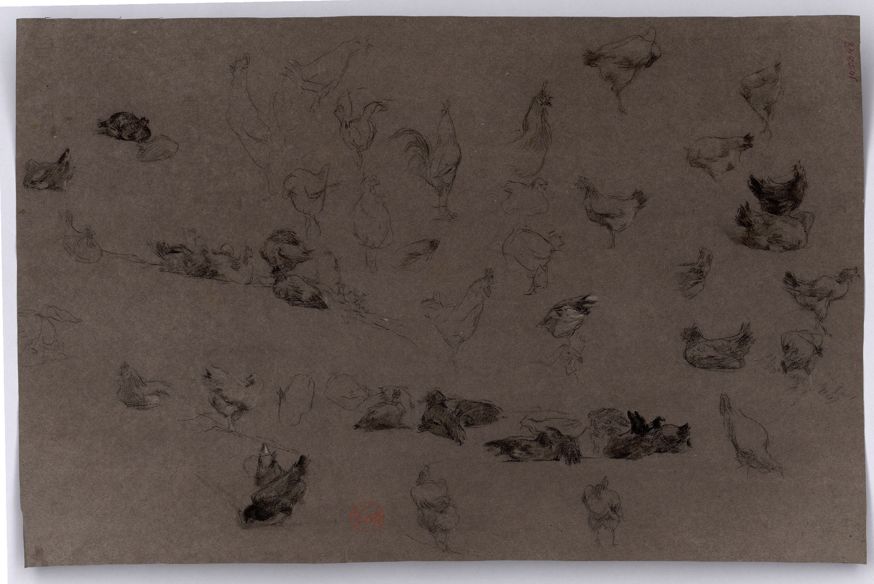 image for: Marià Fortuny - Estudi per al quadre «El corral» - Cap a 1869