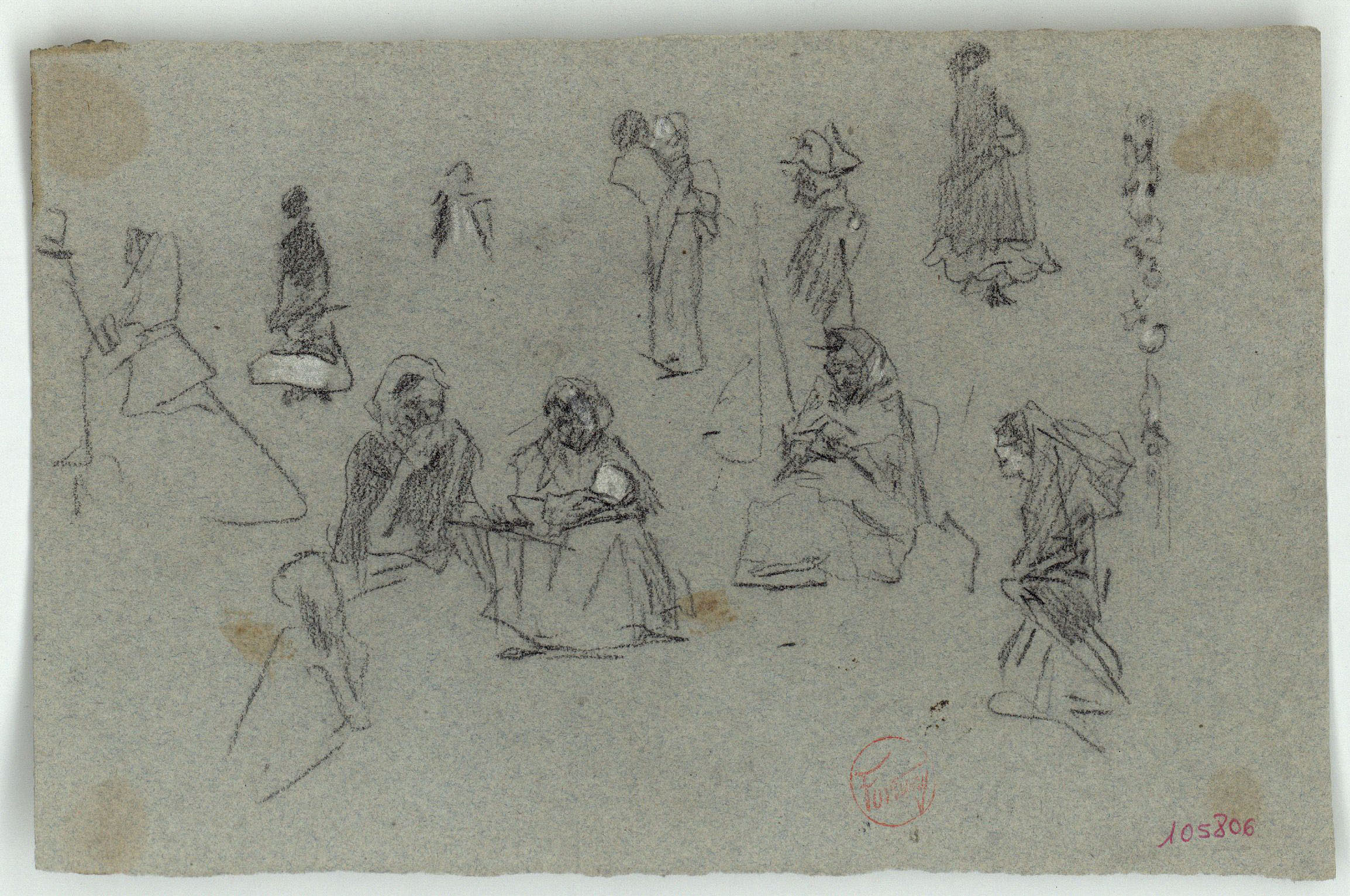 image for: Marià Fortuny - Figures femenines - Cap a 1870-1872