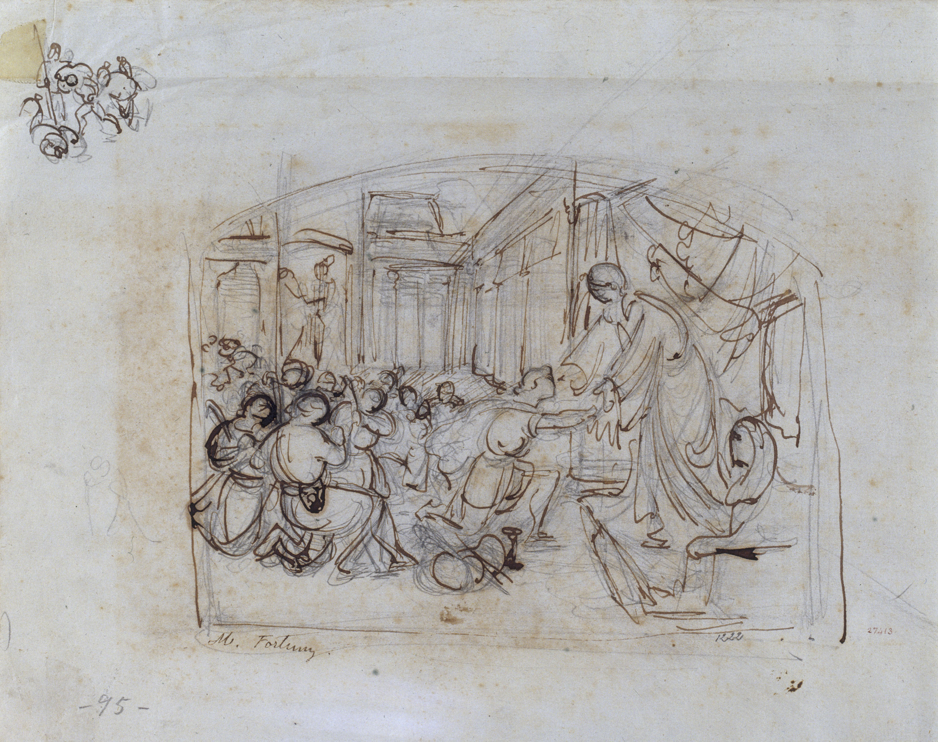 image for: Marià Fortuny - Josep és rebut pel faraó - Cap a 1854-1855