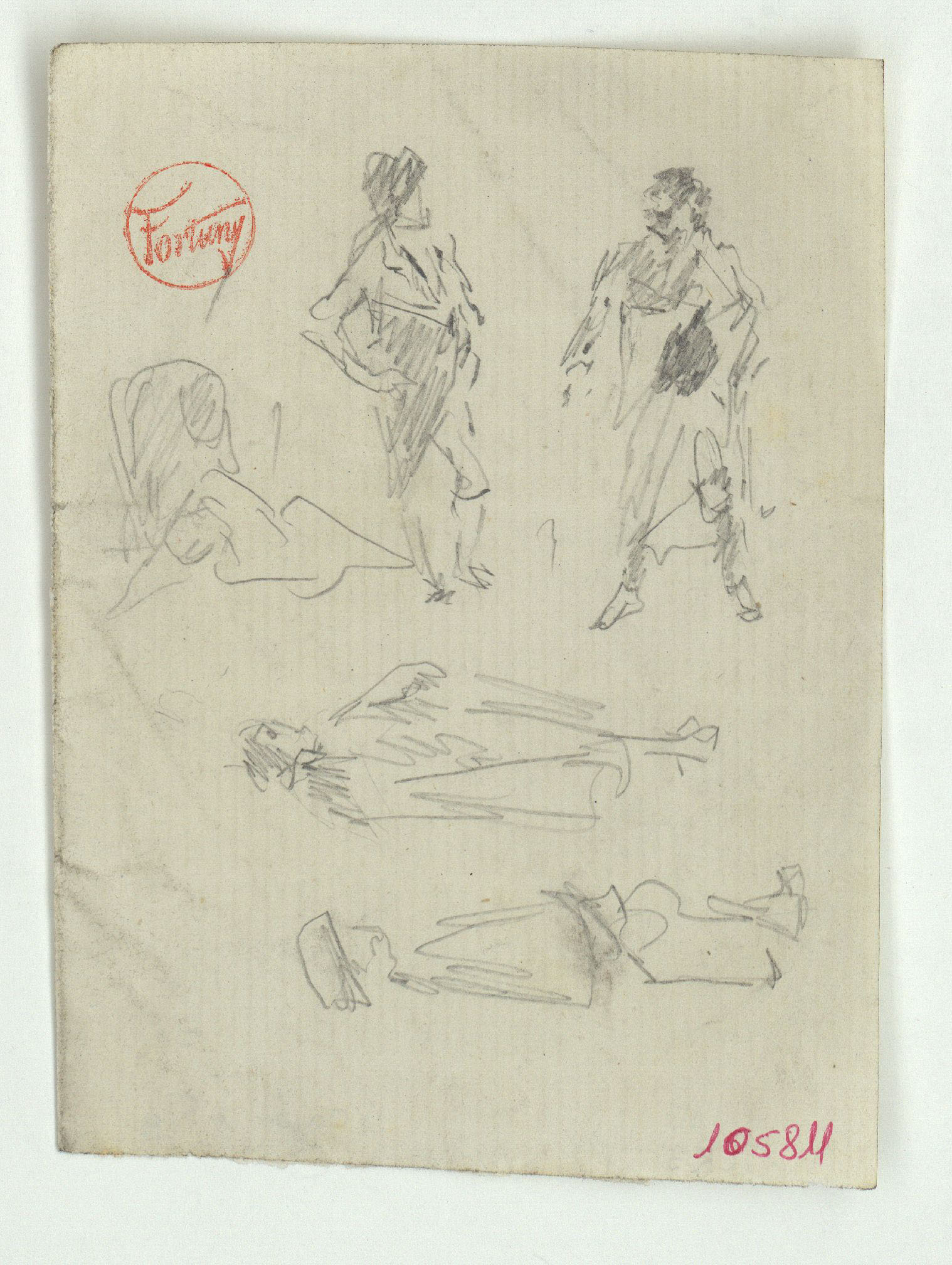 image for: Marià Fortuny - Figures del segle XVIII - Cap a 1866-1872