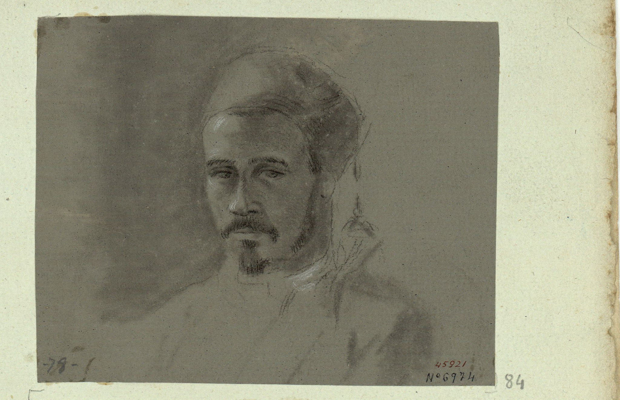 image for: Marià Fortuny - Bust de turc - Cap a 1856-1858