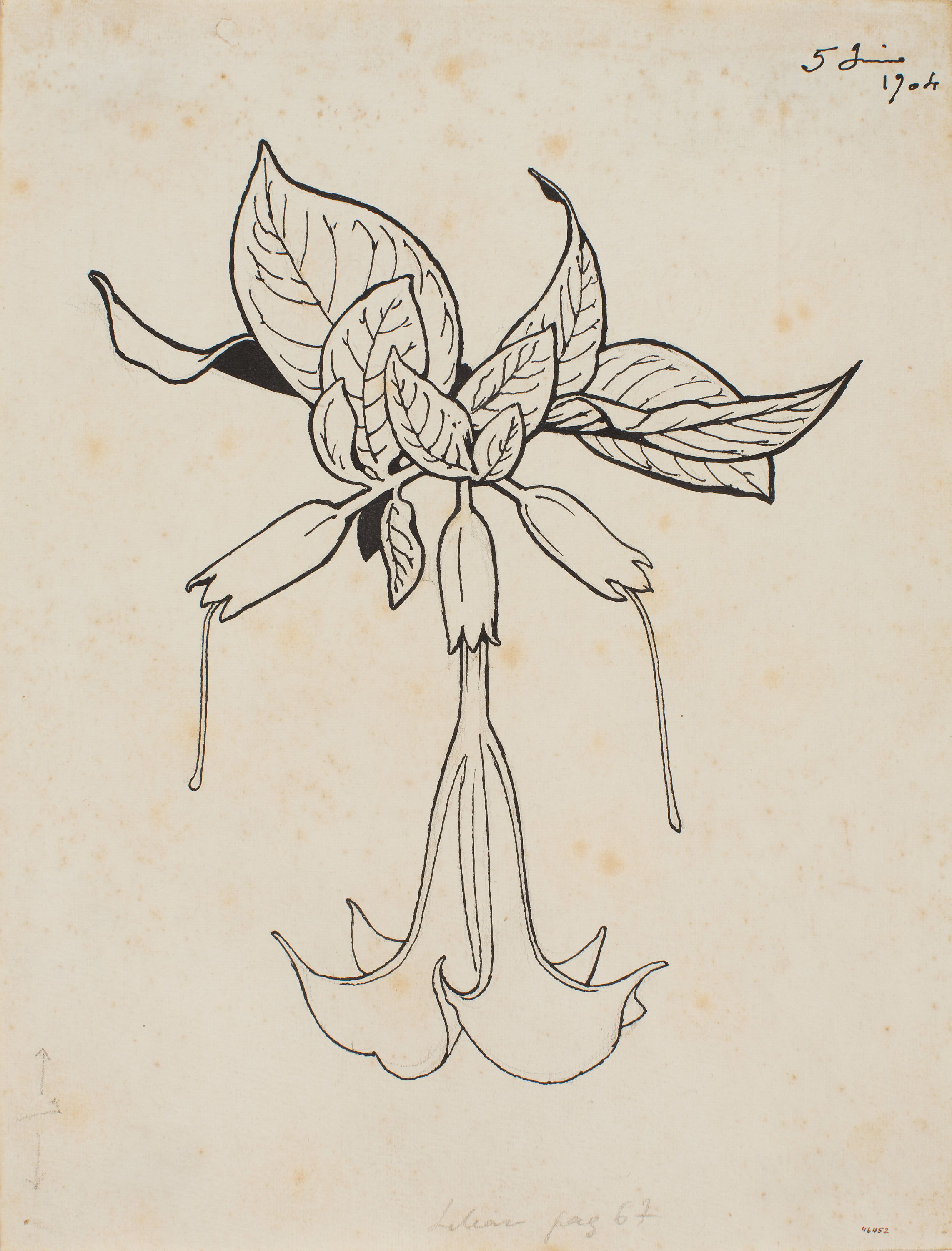 image for: Apel·les Mestres - Trompeta del judici. Culdellàntia per al poema «Liliana» d&#039;Apel·les Mestres - 1904