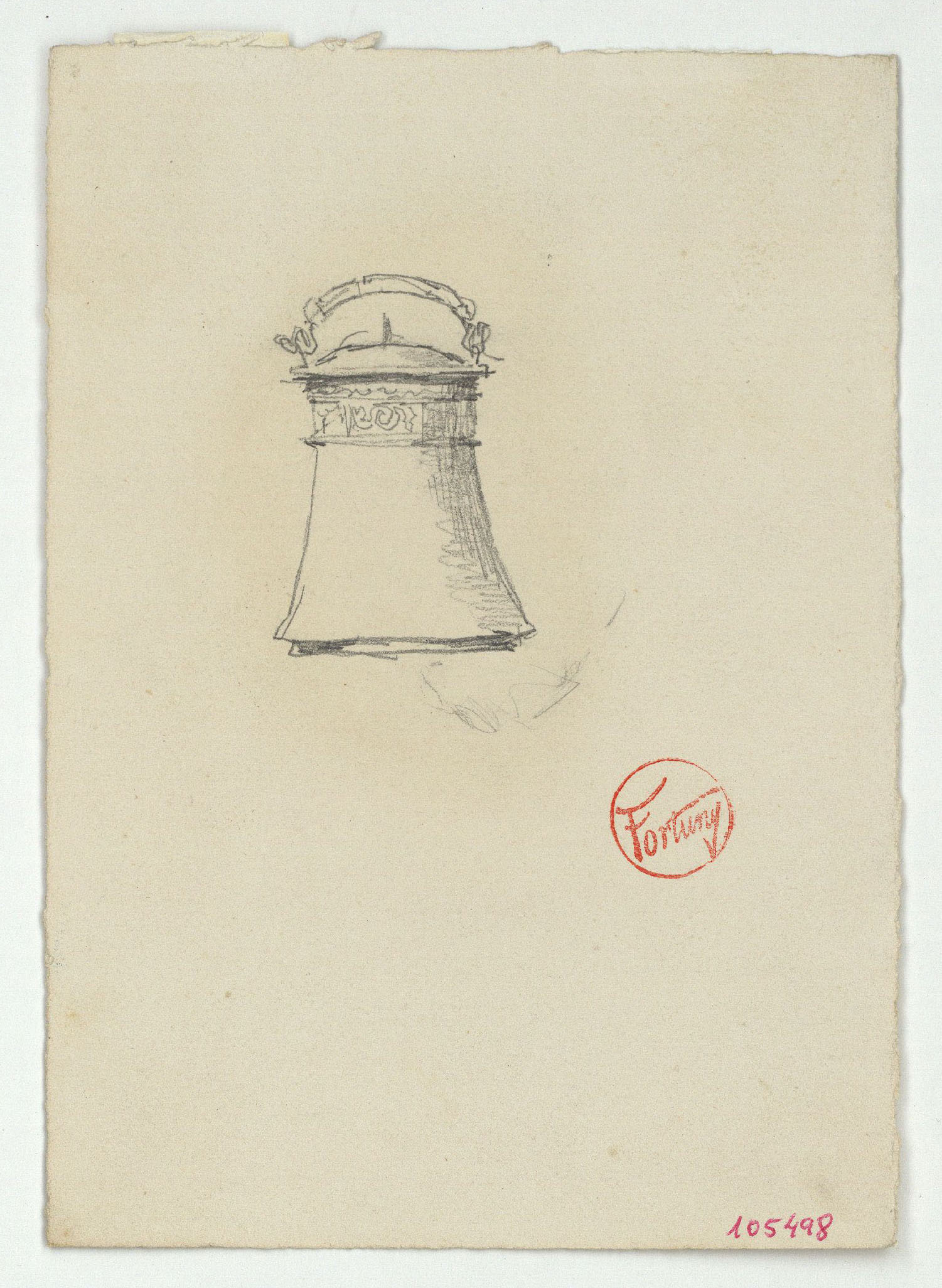 image for: Marià Fortuny - Recipient d&#039;estil musulmà - Cap a 1860-1862