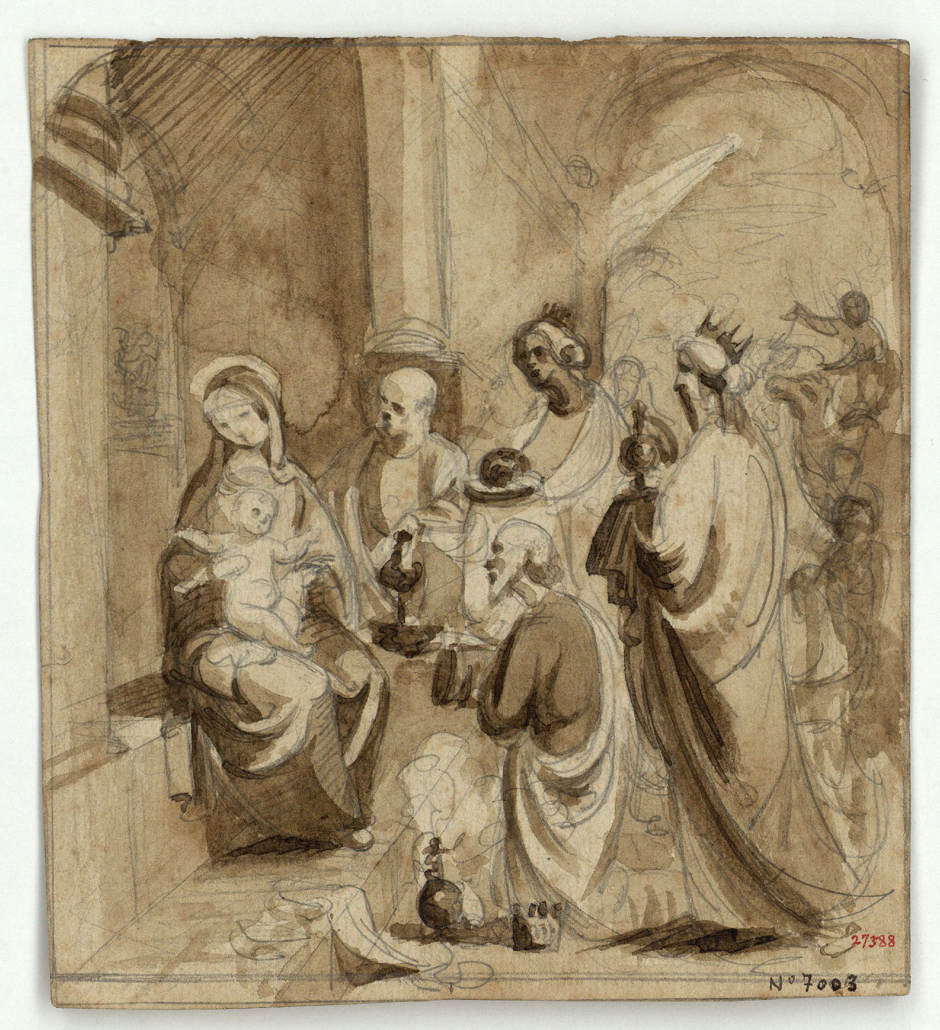 image for: Marià Fortuny - Adoració dels Reis - Cap a 1856-1858