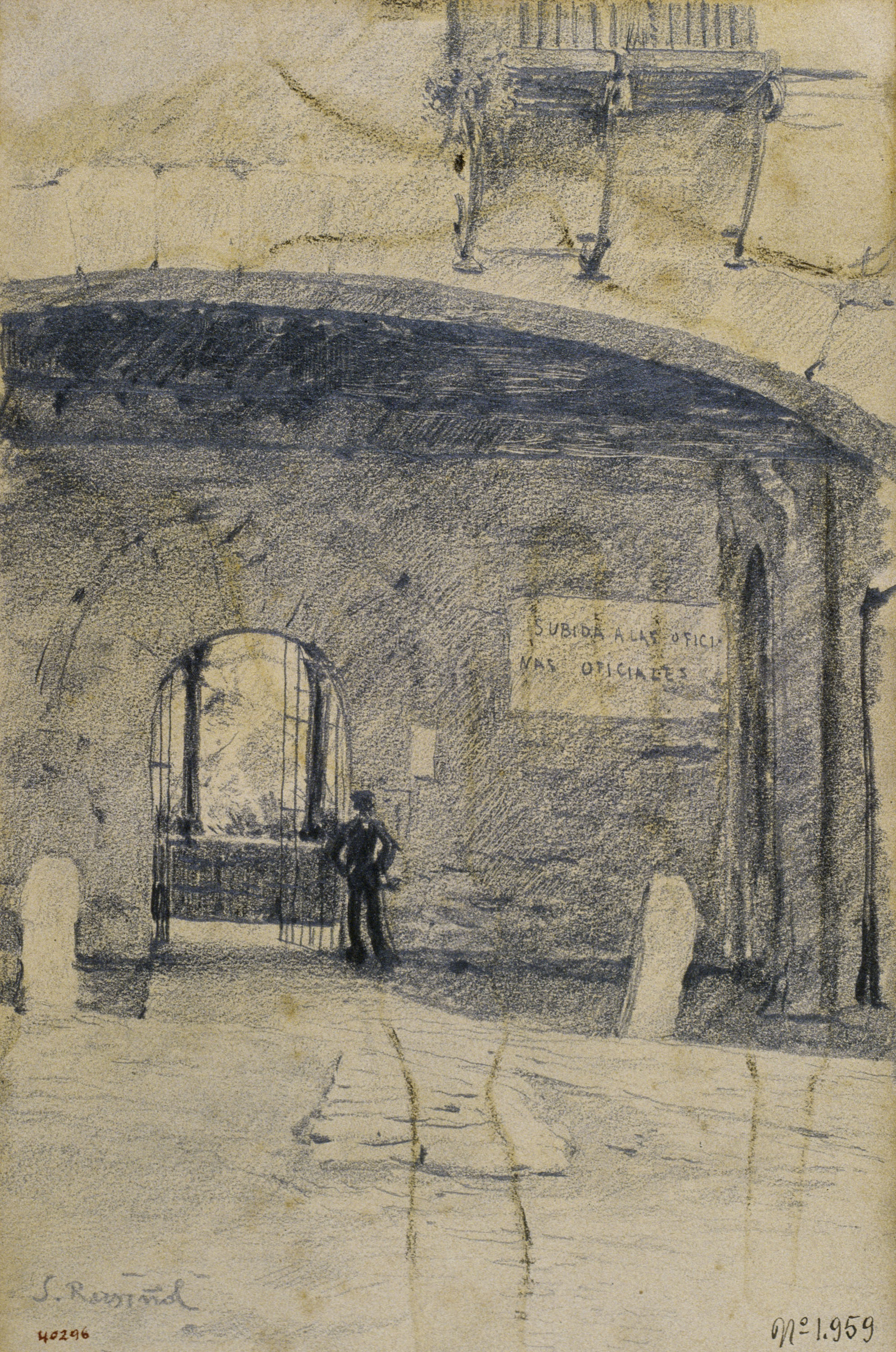 image for: Santiago Rusiñol - Arc i mur de portal. Granada [?] - Cap a 1895