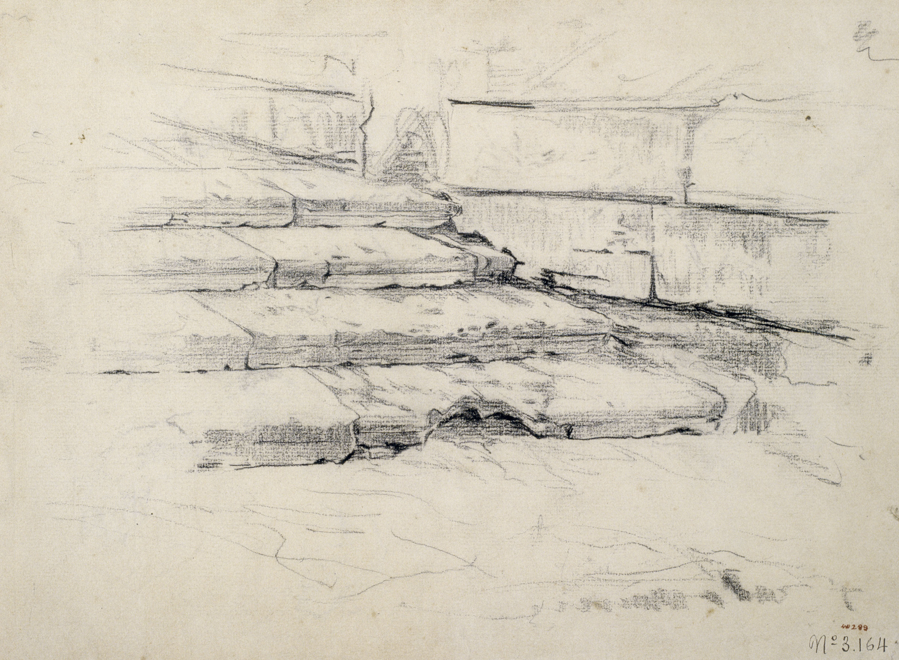 image for: Santiago Rusiñol - Estudi d&#039;una escala - Cap a 1880-1885
