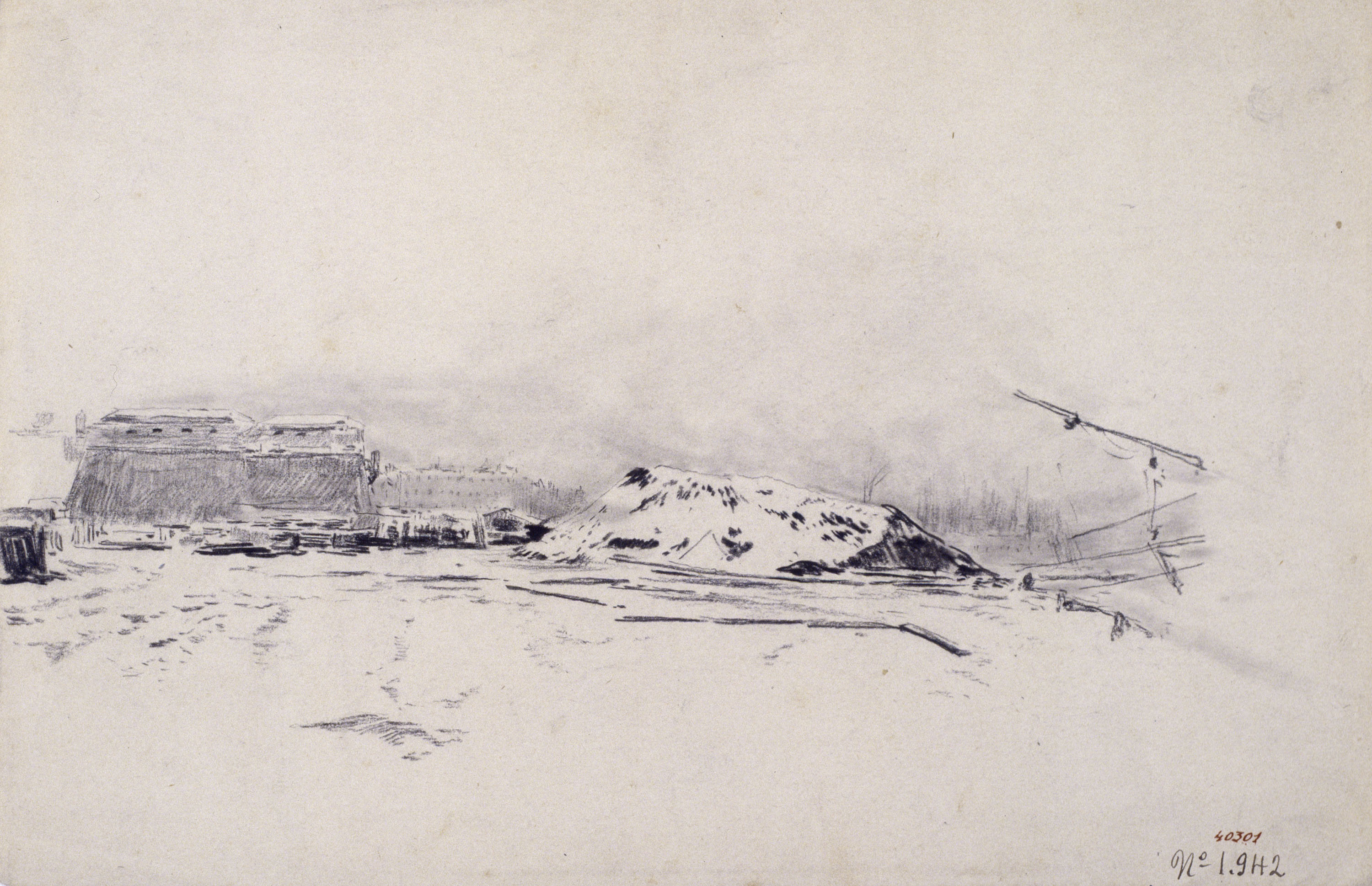 image for: Santiago Rusiñol - Vista del port de Barcelona [?] - Cap a 1883