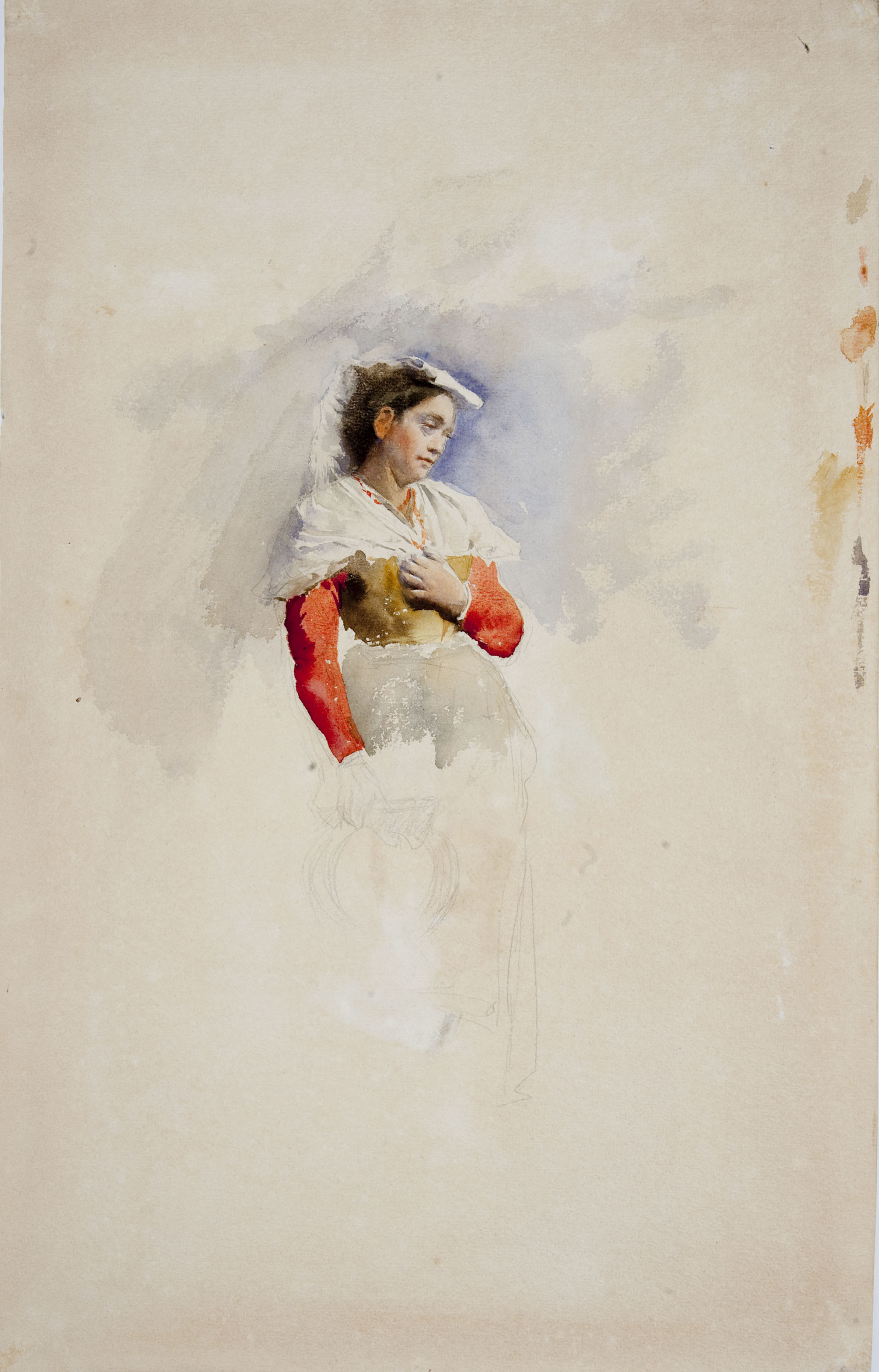 image for: Marià Fortuny - Calabrès (anvers) / Napolitana (revers) - Cap a 1868 [1]