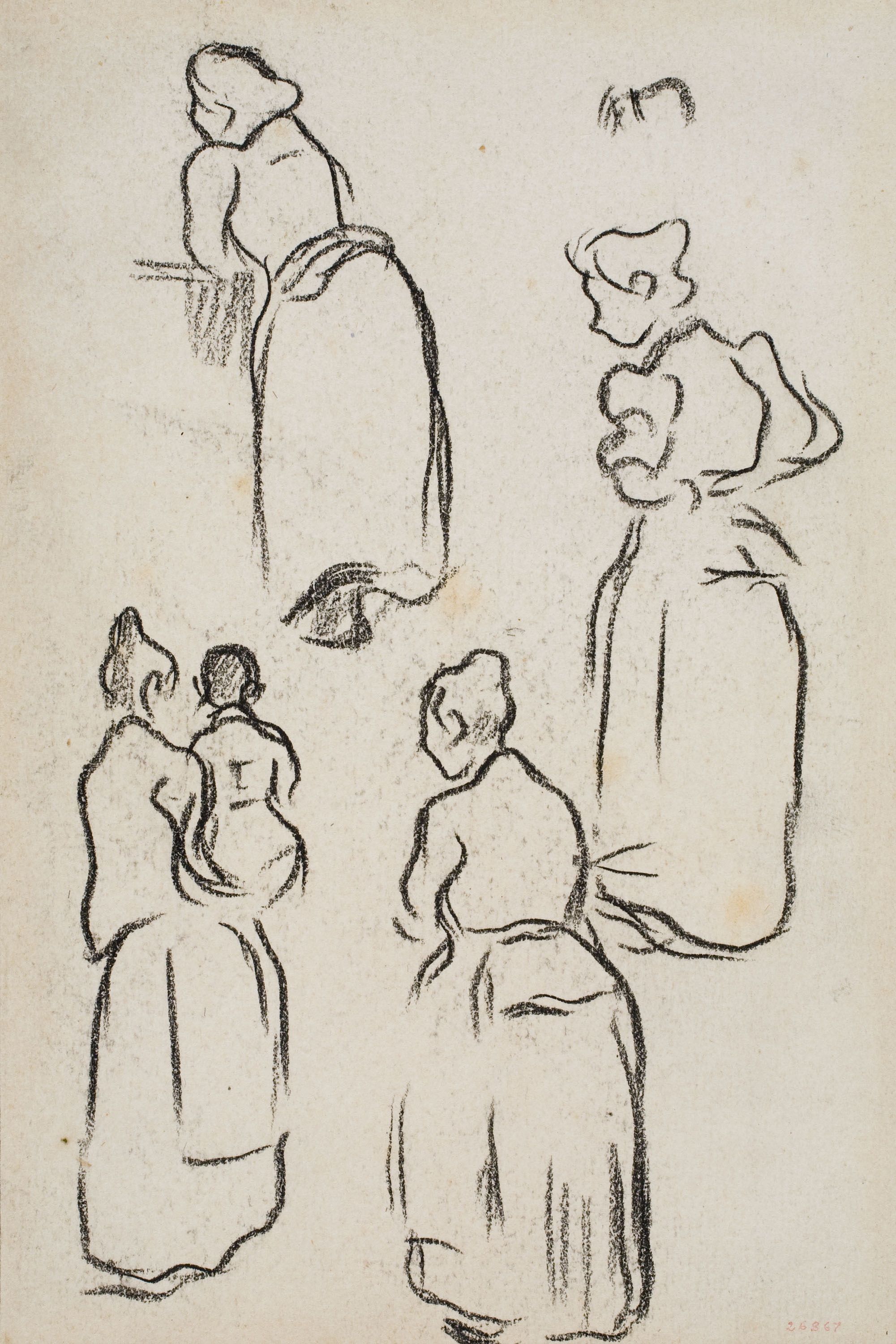 image for: Isidre Nonell - Apunt de dones - Cap a 1892-1894