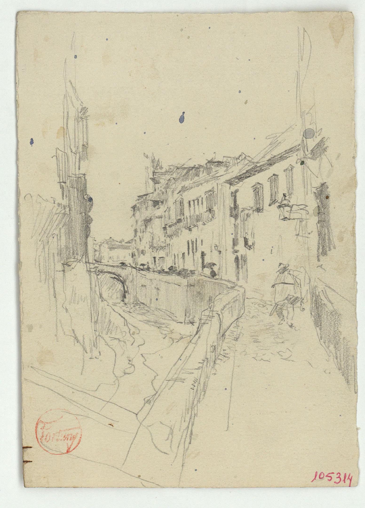 image for: Marià Fortuny - El riu Darro (Granada) - Cap a 1870-1872