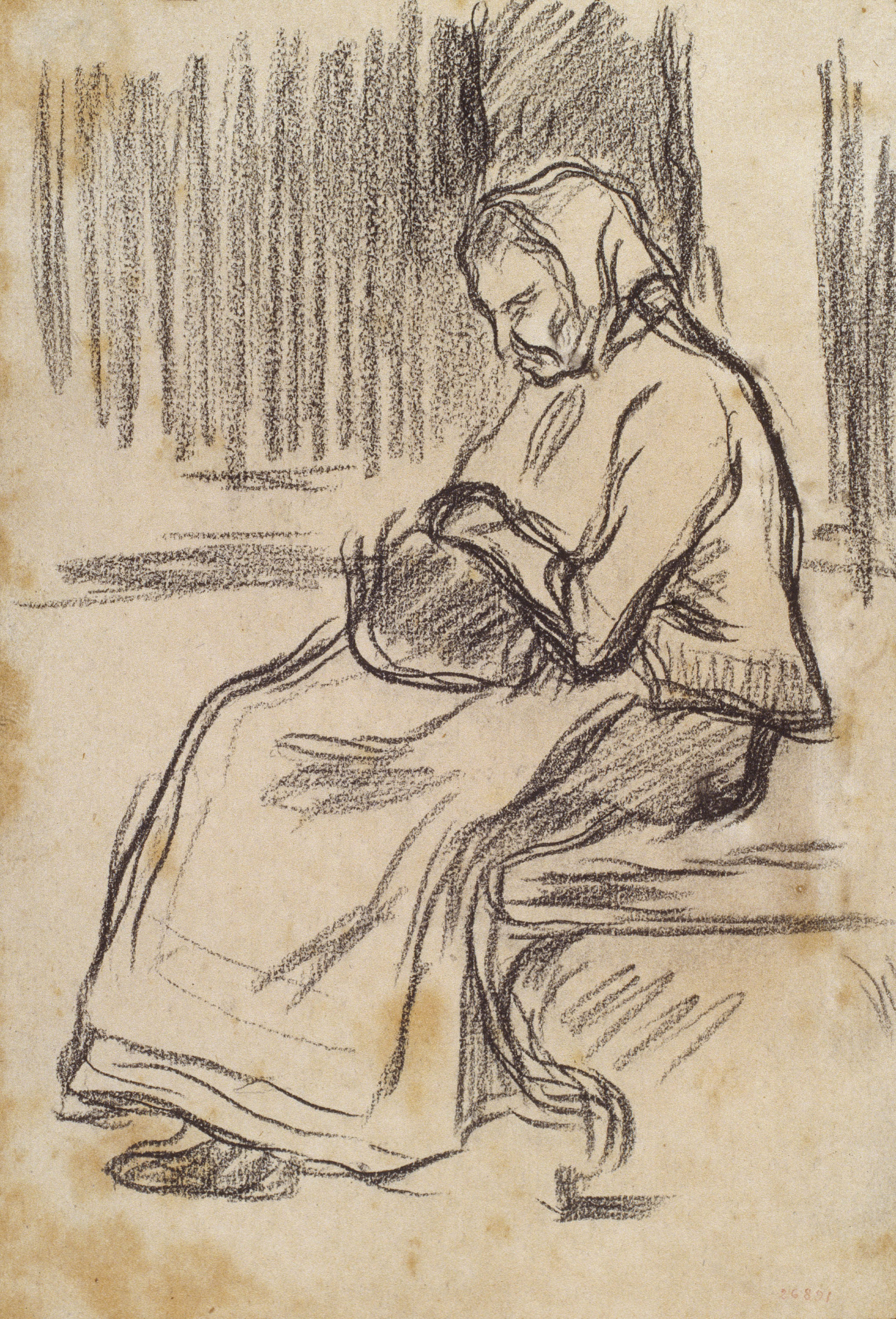 image for: Isidre Nonell - Dona adormida - Cap a 1890-1900