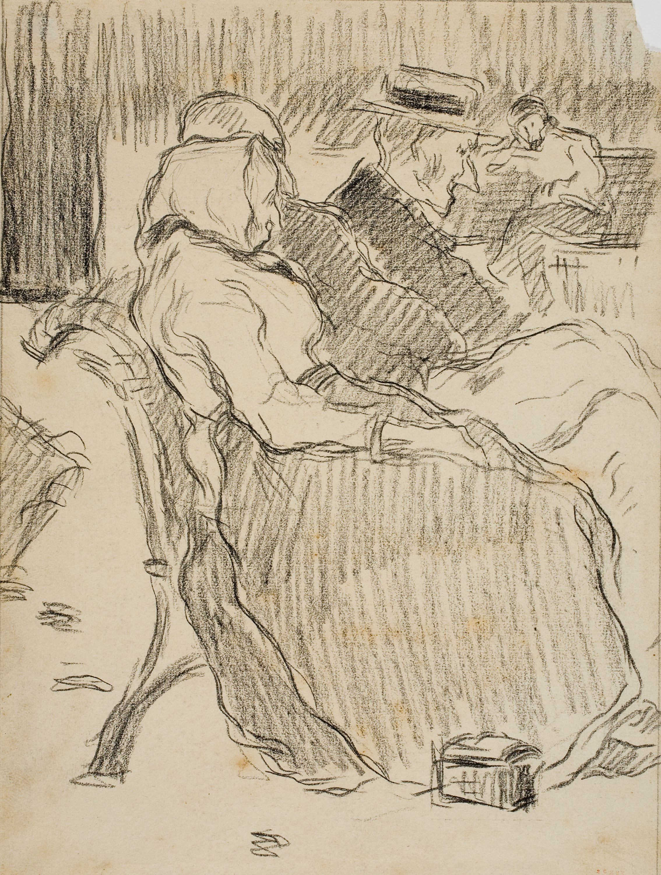 image for: Isidre Nonell - Asseguts en un parc - Cap a 1890-1896