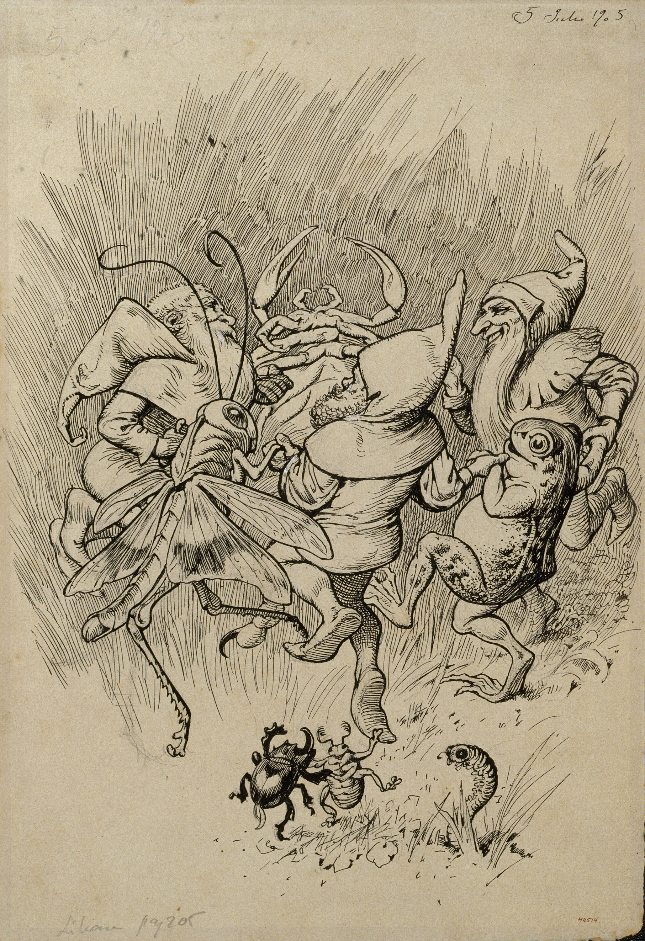 image for: Apel·les Mestres - Nova primavera. Il·lustració per al poema «Liliana» d&#039;Apel·les Mestres - 1905