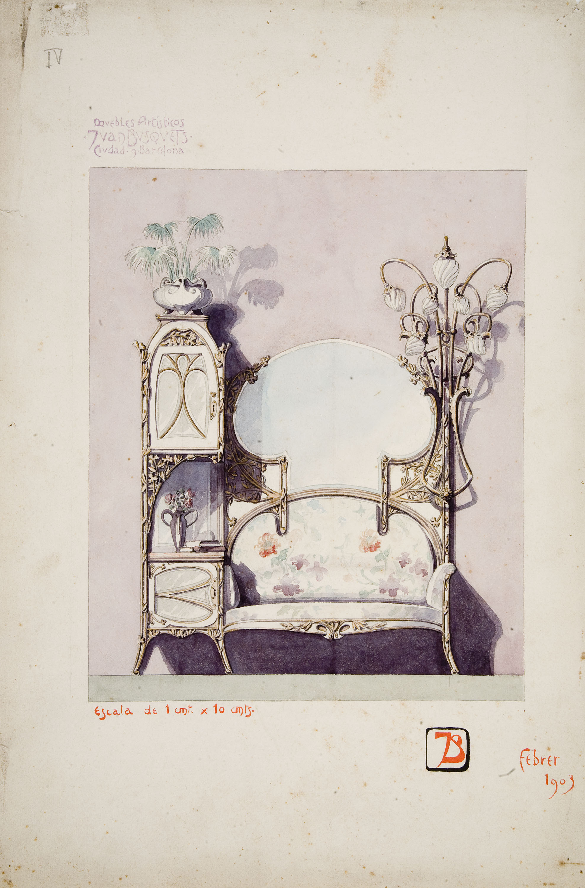 image for: Joan Busquets - Moble de rebedor - 1903