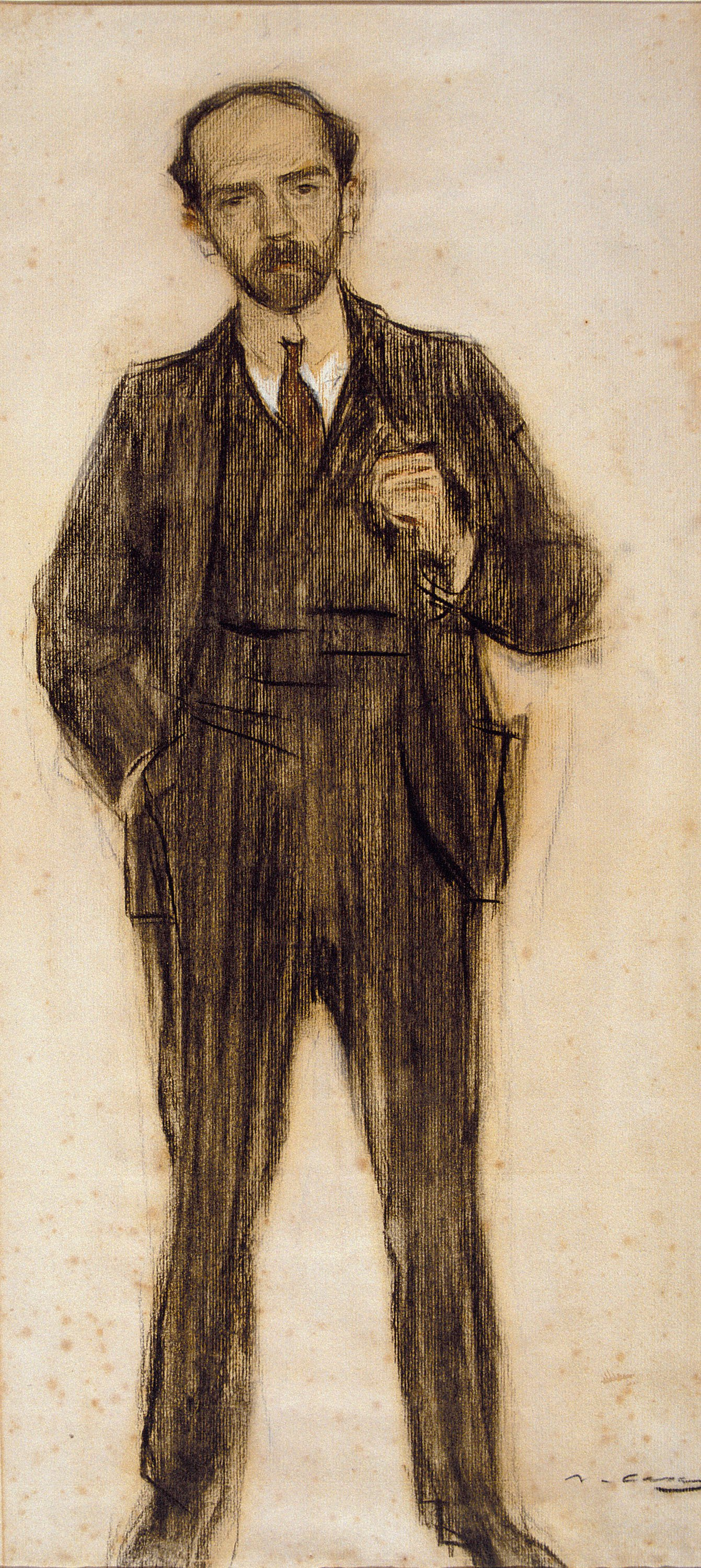 image for: Ramon Casas - Retrat de Pío Baroja - Cap a 1904-1905