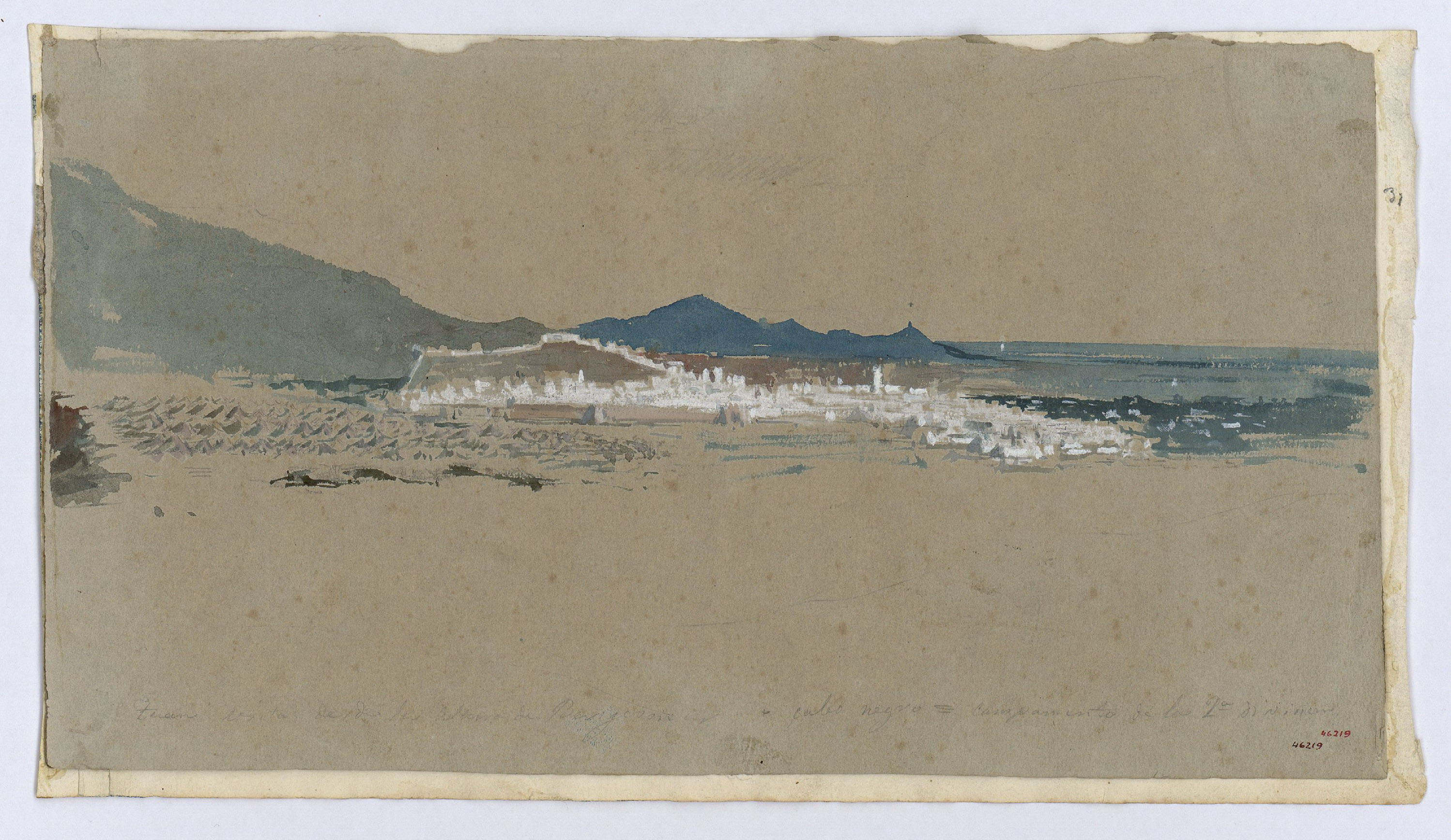 image for: Marià Fortuny - Tetuán vista desde la altura de Benigomar - 1860