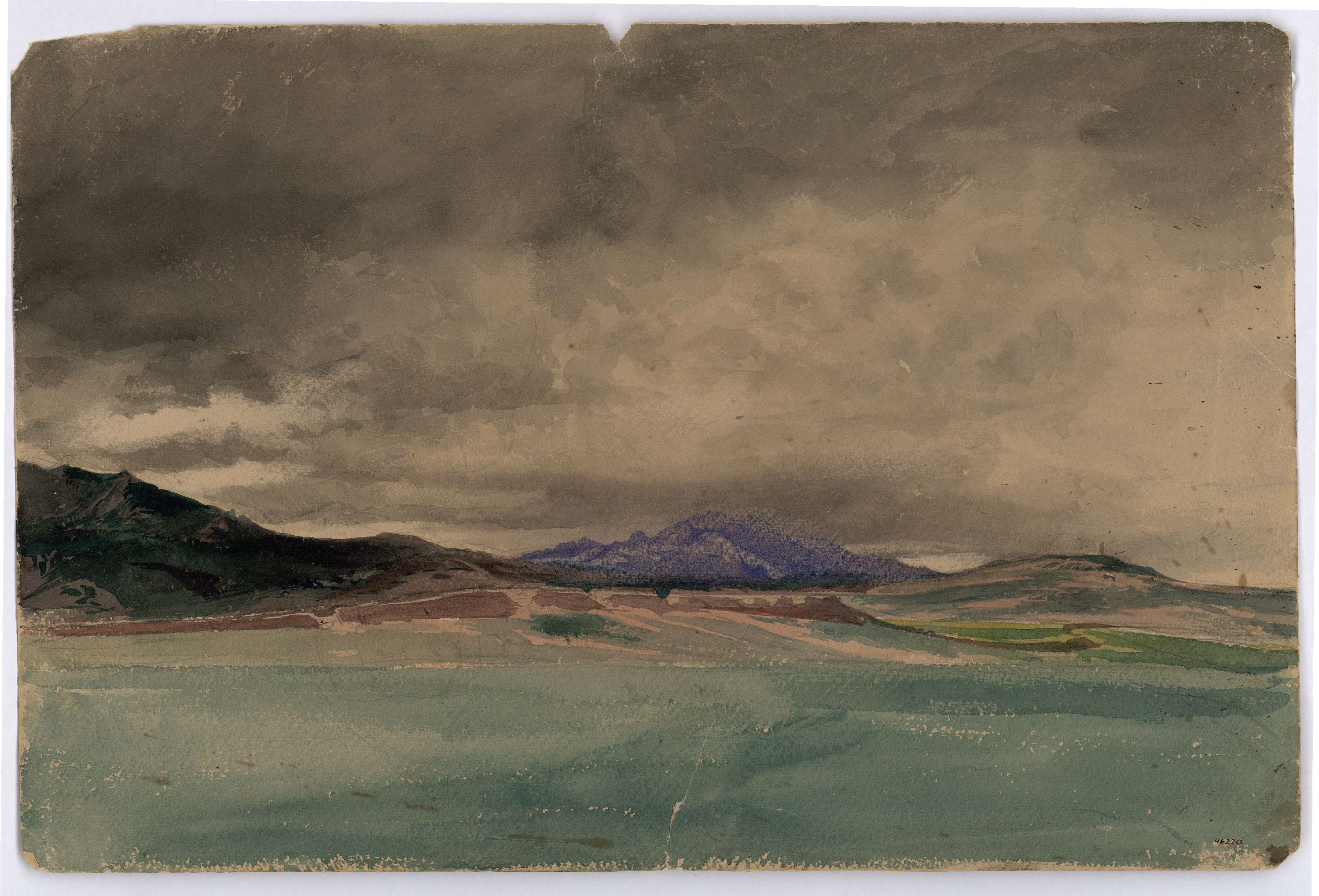 image for: Marià Fortuny - Paisatge marroquí. Estudi per al quadre «La batalla de Tetuan» - 1860