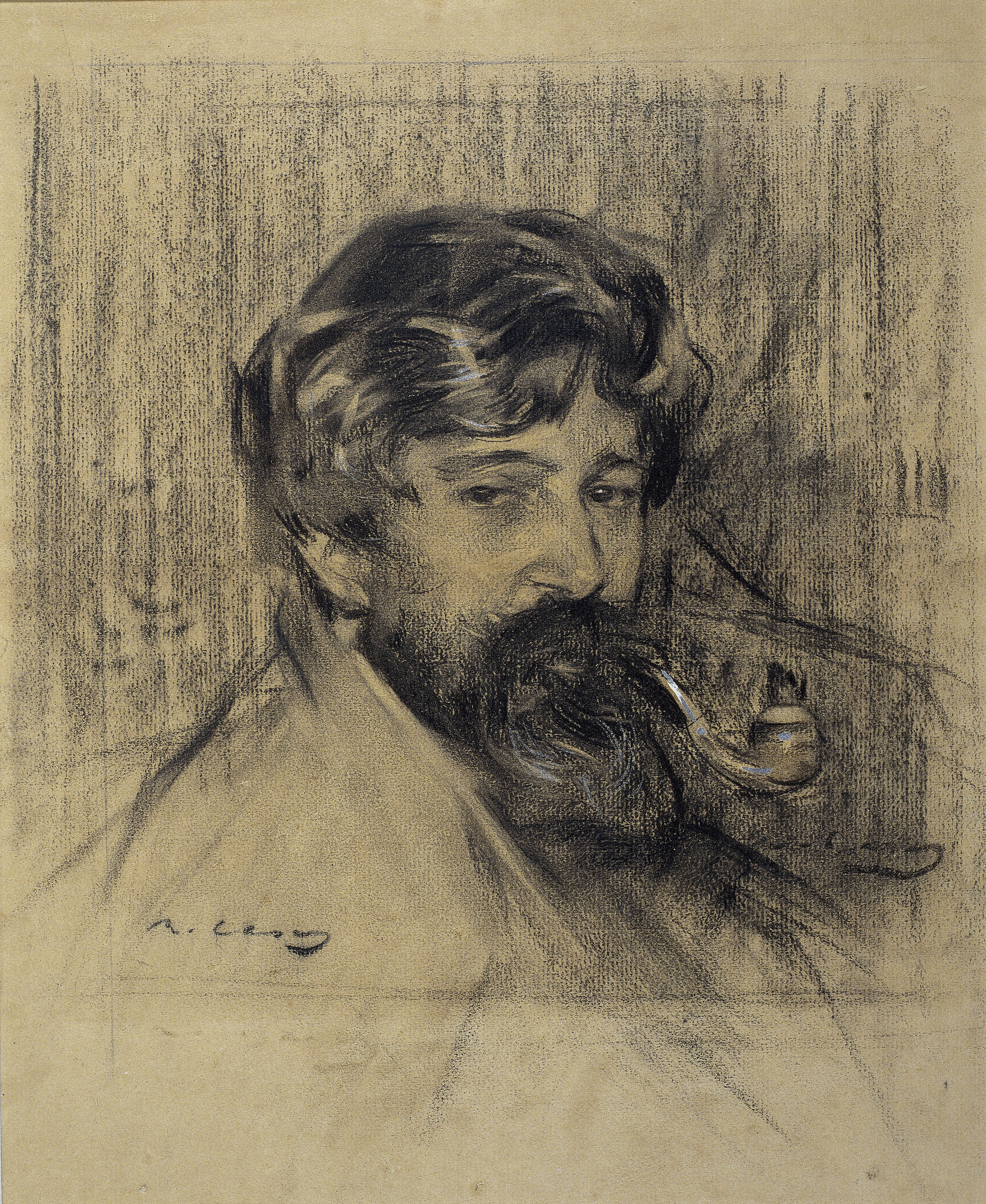 image for: Ramon Casas - Retrat de Santiago Rusiñol - Cap a 1900