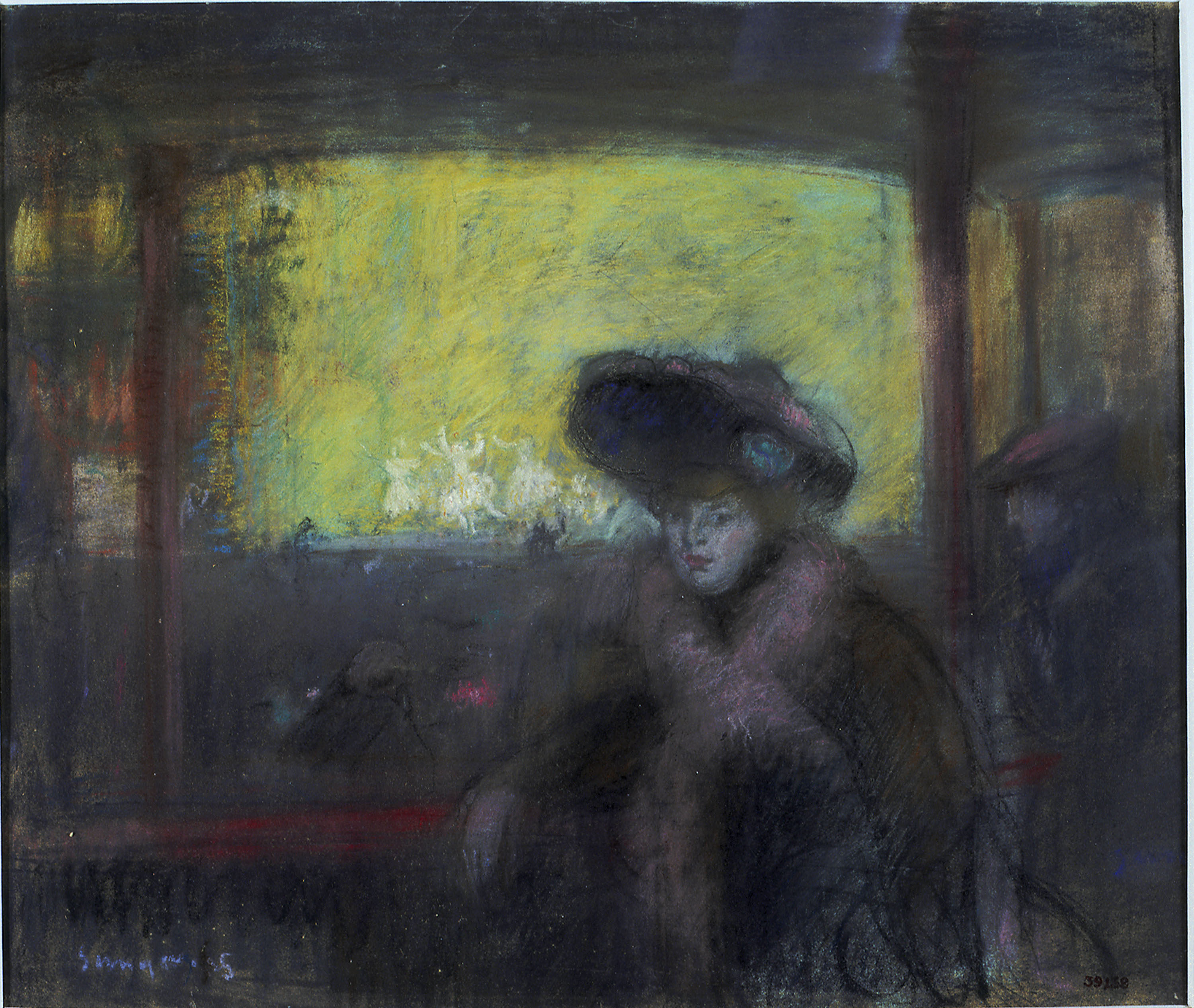 image for: Joaquim Sunyer - Dona en un cafè-concert de París - 1905