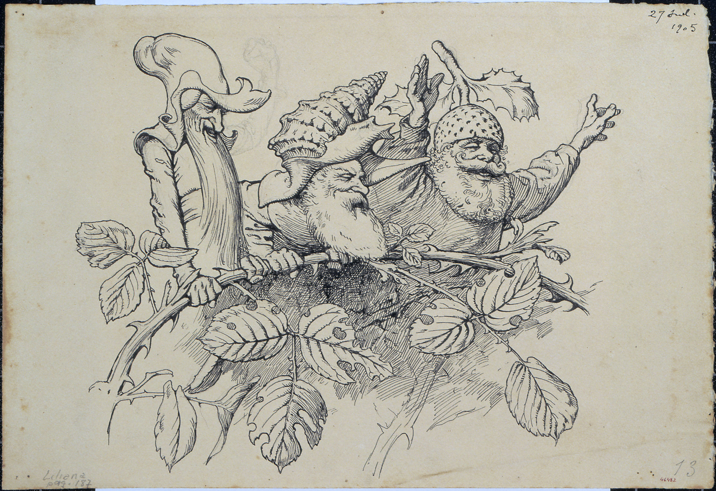 image for: Apel·les Mestres - L&#039;host. Il·lustració per al poema «Liliana» d&#039;Apel·les Mestres - 1905