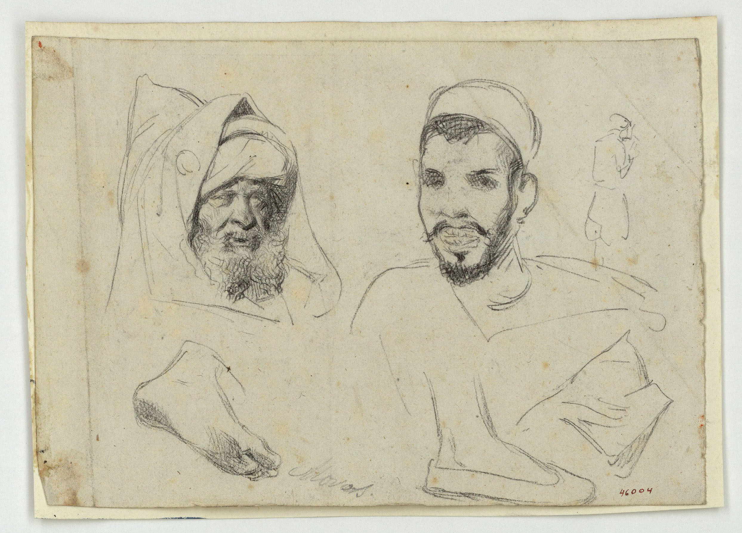 image for: Marià Fortuny - Estudi de marroquins - Cap a 1860-1862