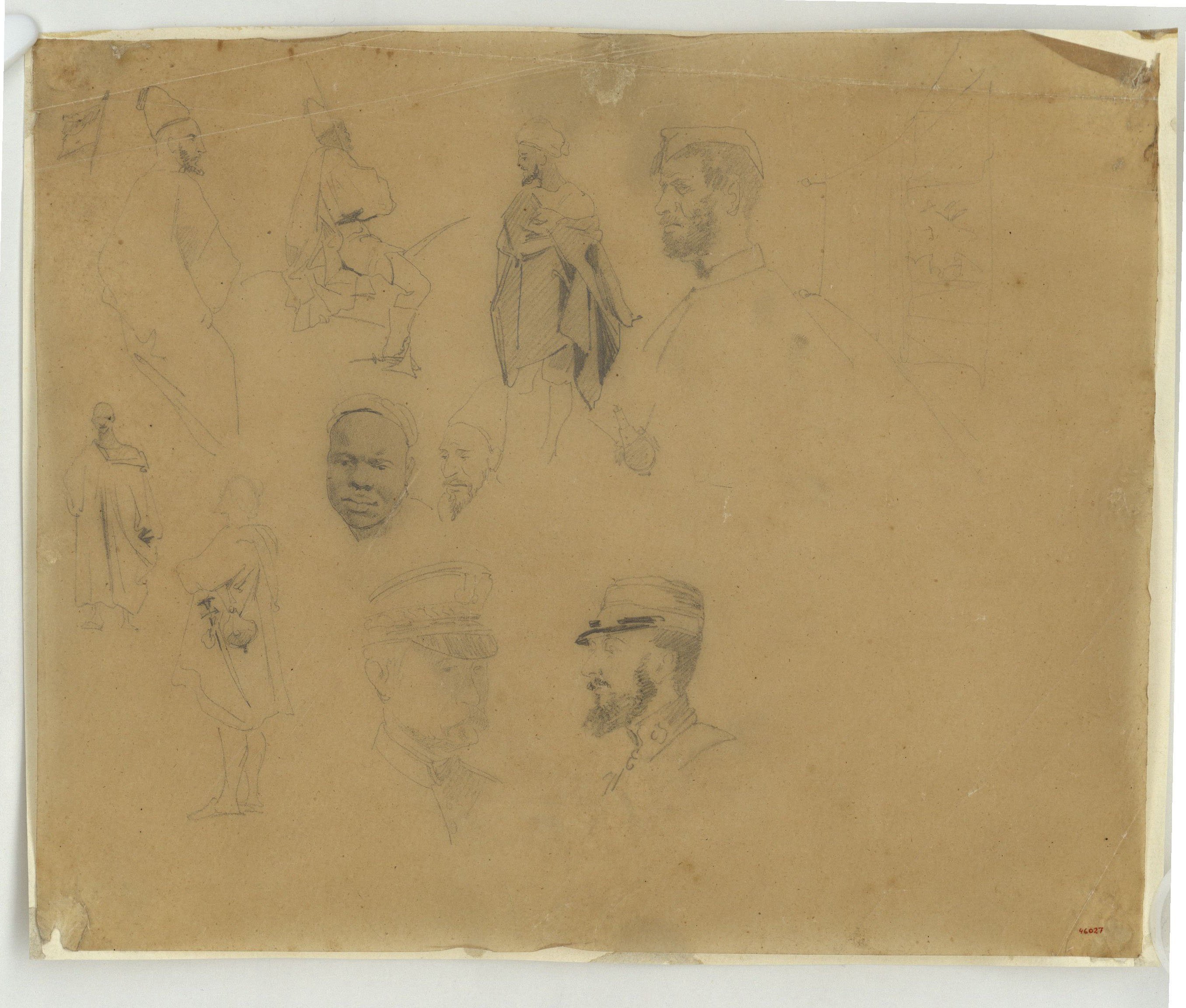 image for: Marià Fortuny - Guerrers marroquins i soldats espanyols. Estudi per al quadre «La batalla de Tetuan» - 1860