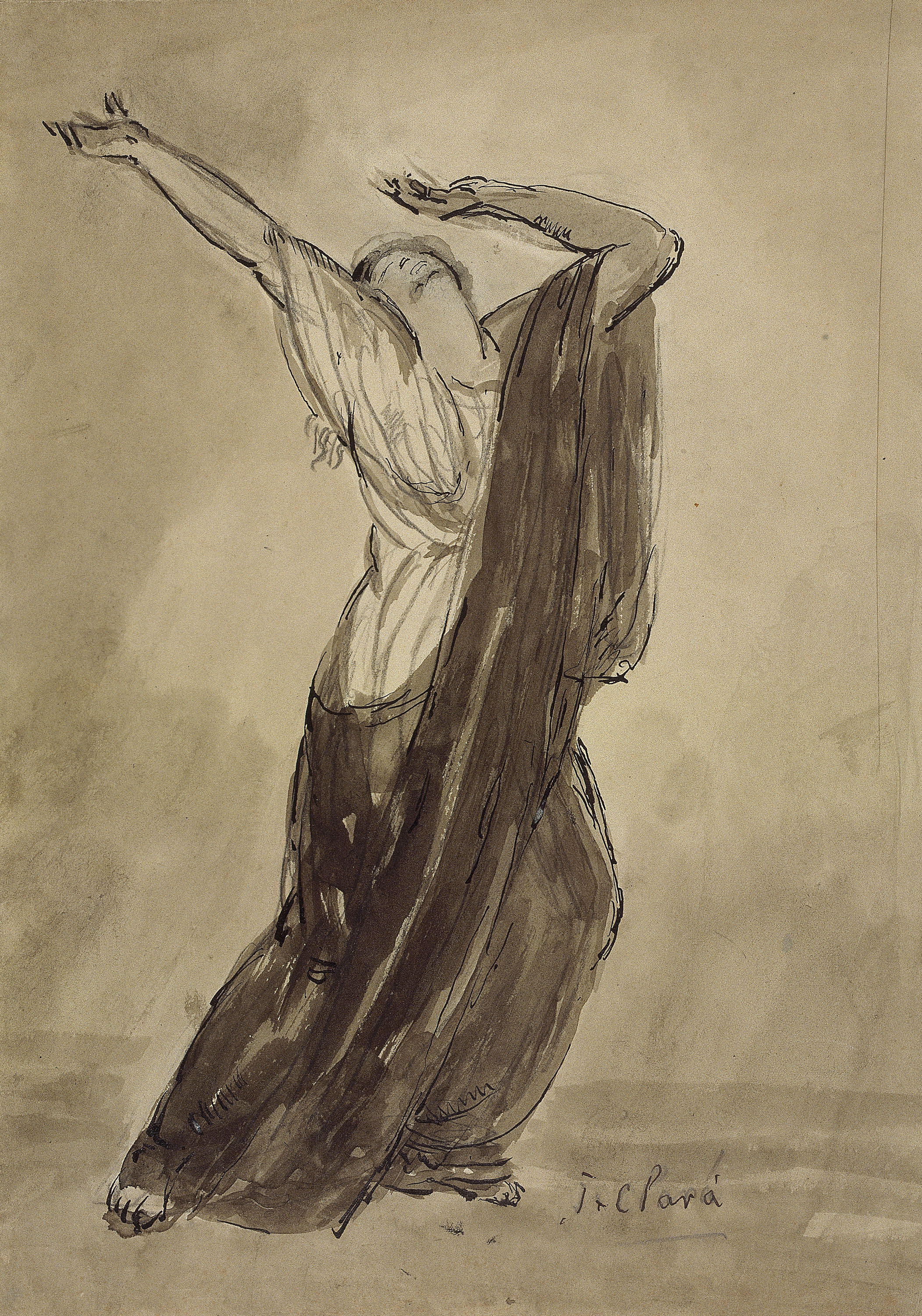 image for: Josep Clarà - Isadora Duncan ballant l'Ave Maria - 1927
