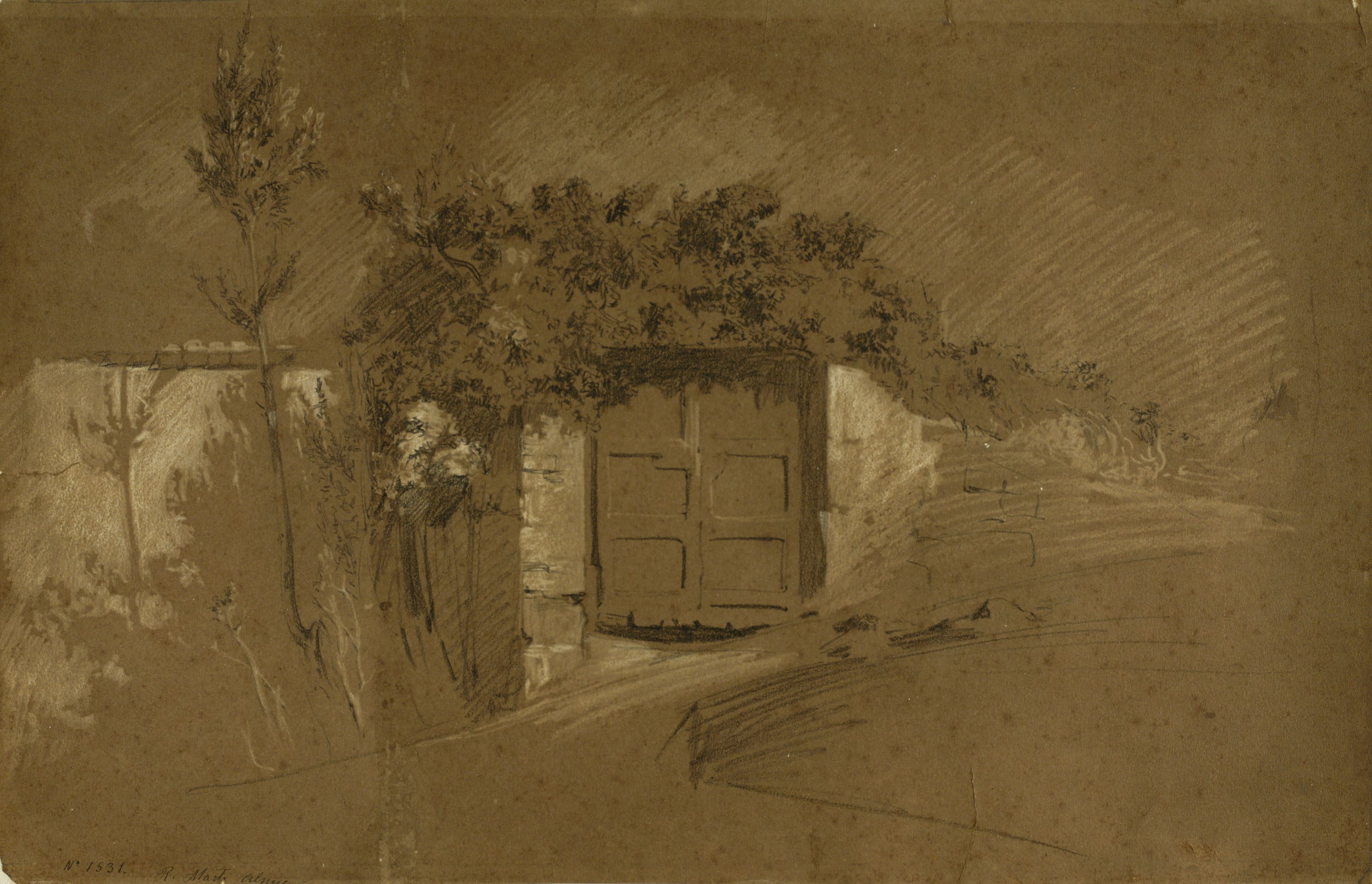 image for: Ramon Martí i Alsina - Porta de tàpia - Cap a 1860-1870