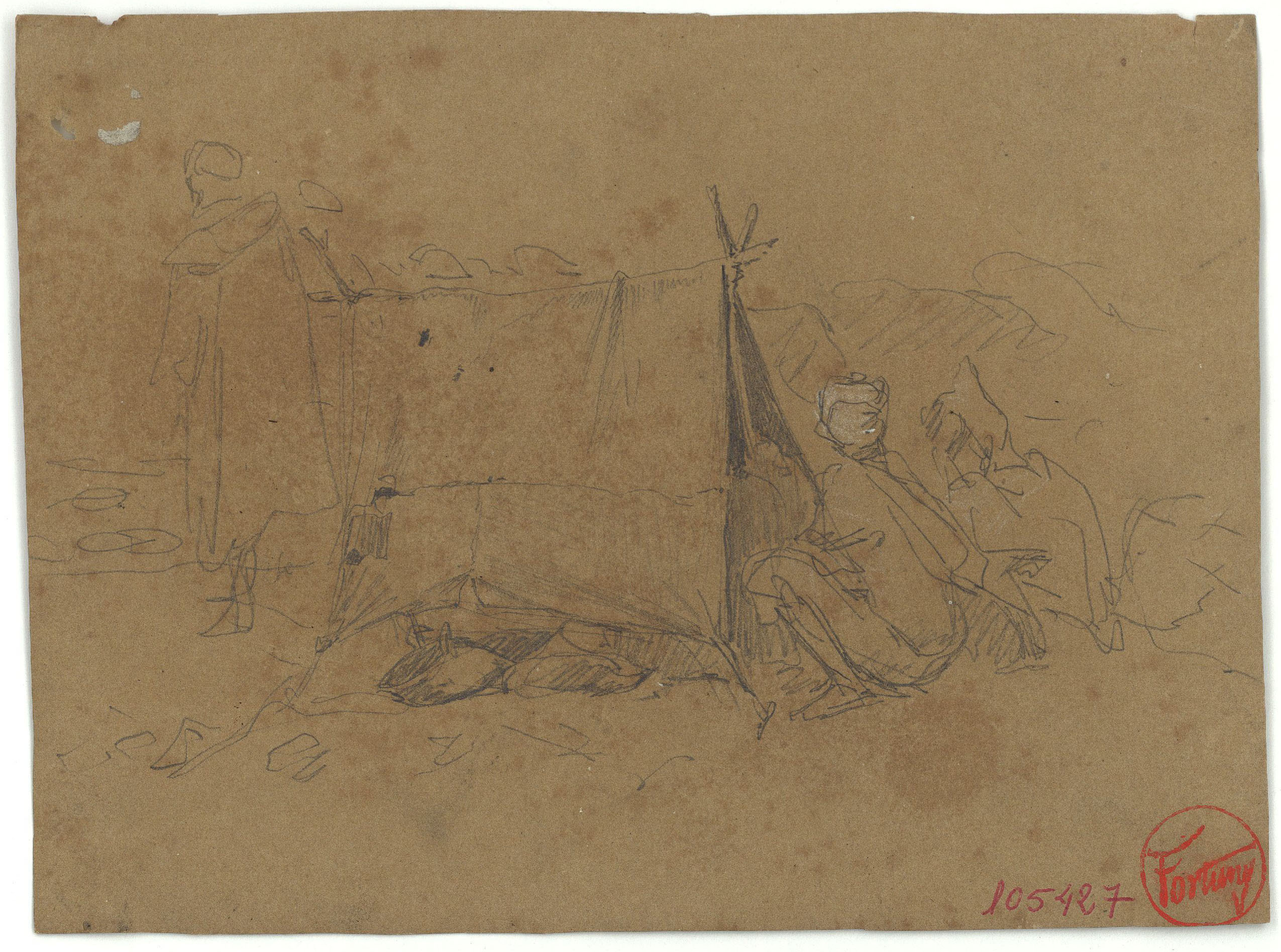 image for: Marià Fortuny - Campament marroquí - Cap a 1860-1862