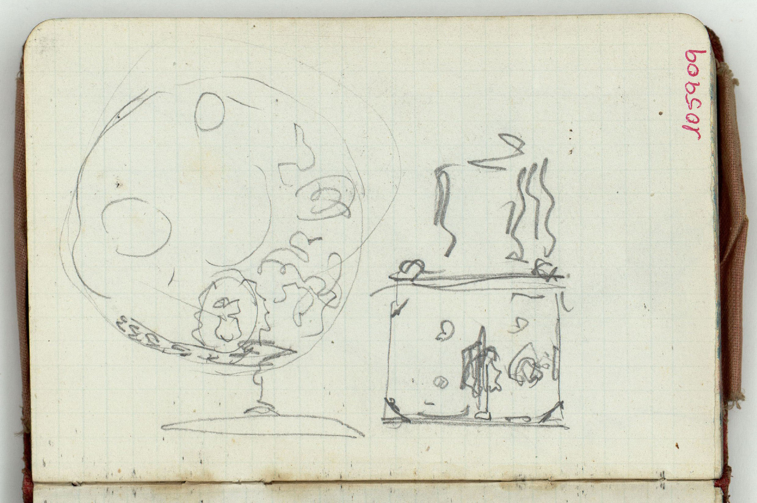 image for: Marià Fortuny - Croquis inconcrets (anvers) / Roques (revers) - Cap a 1868-1872