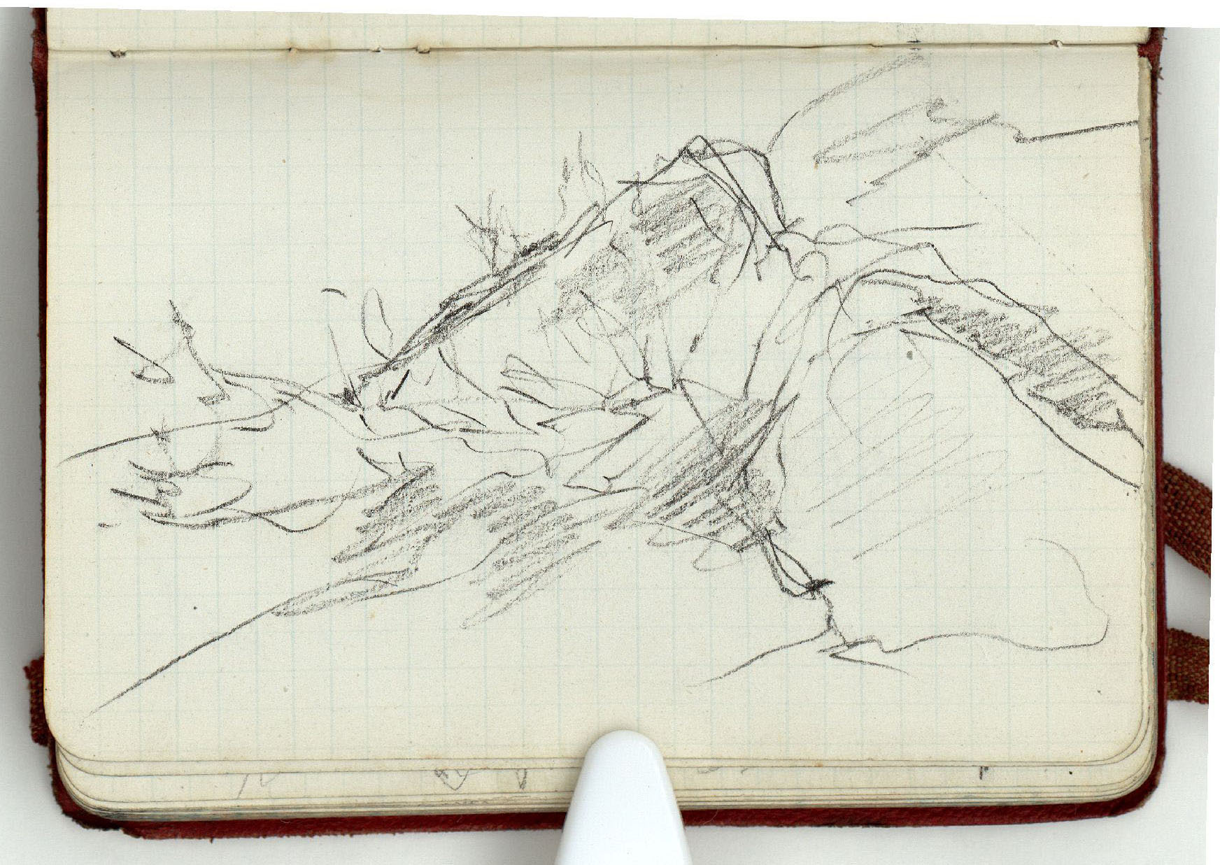 image for: Marià Fortuny - Croquis inconcrets (anvers) / Roques (revers) - Cap a 1868-1872 [1]