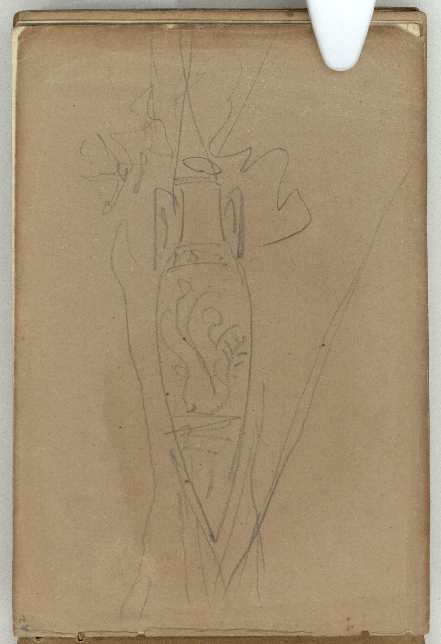 image for: Marià Fortuny - Retrats masculins (anvers) / Vas (revers) - Cap a 1863-1866 [1]