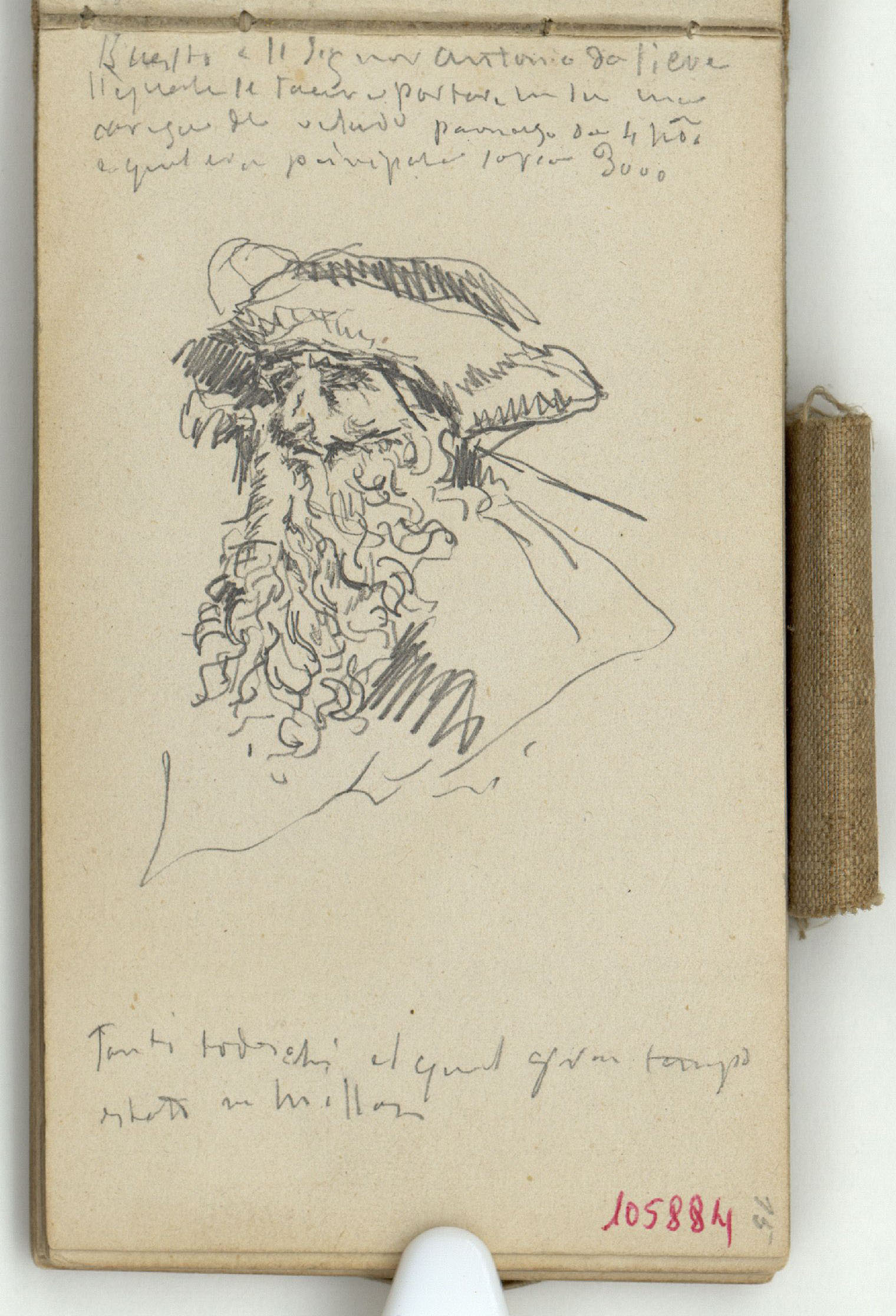image for: Marià Fortuny - Retrat d&#039;Antonio de Leyva [?] - Cap a 1873