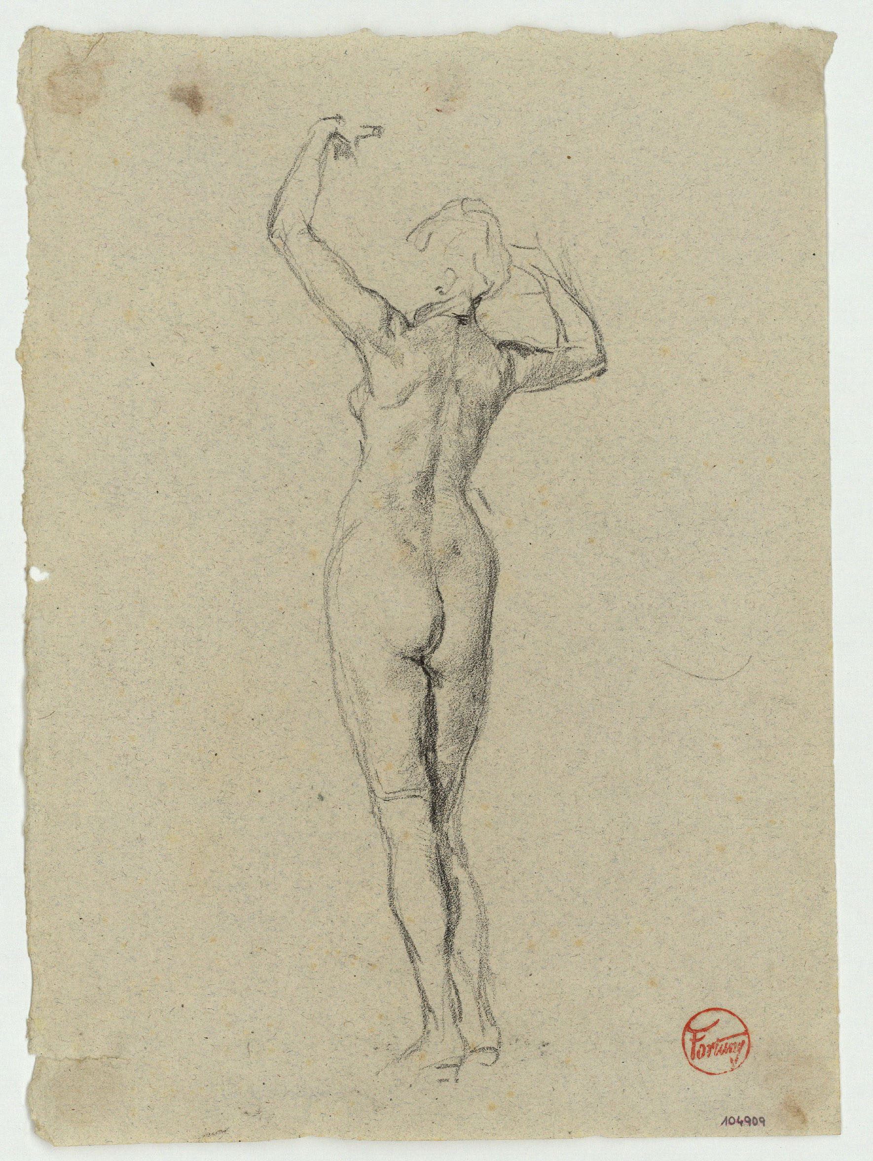 image for: Marià Fortuny - Estudi per al quadre «L&#039;elecció de la model» - Cap a 1868-1870