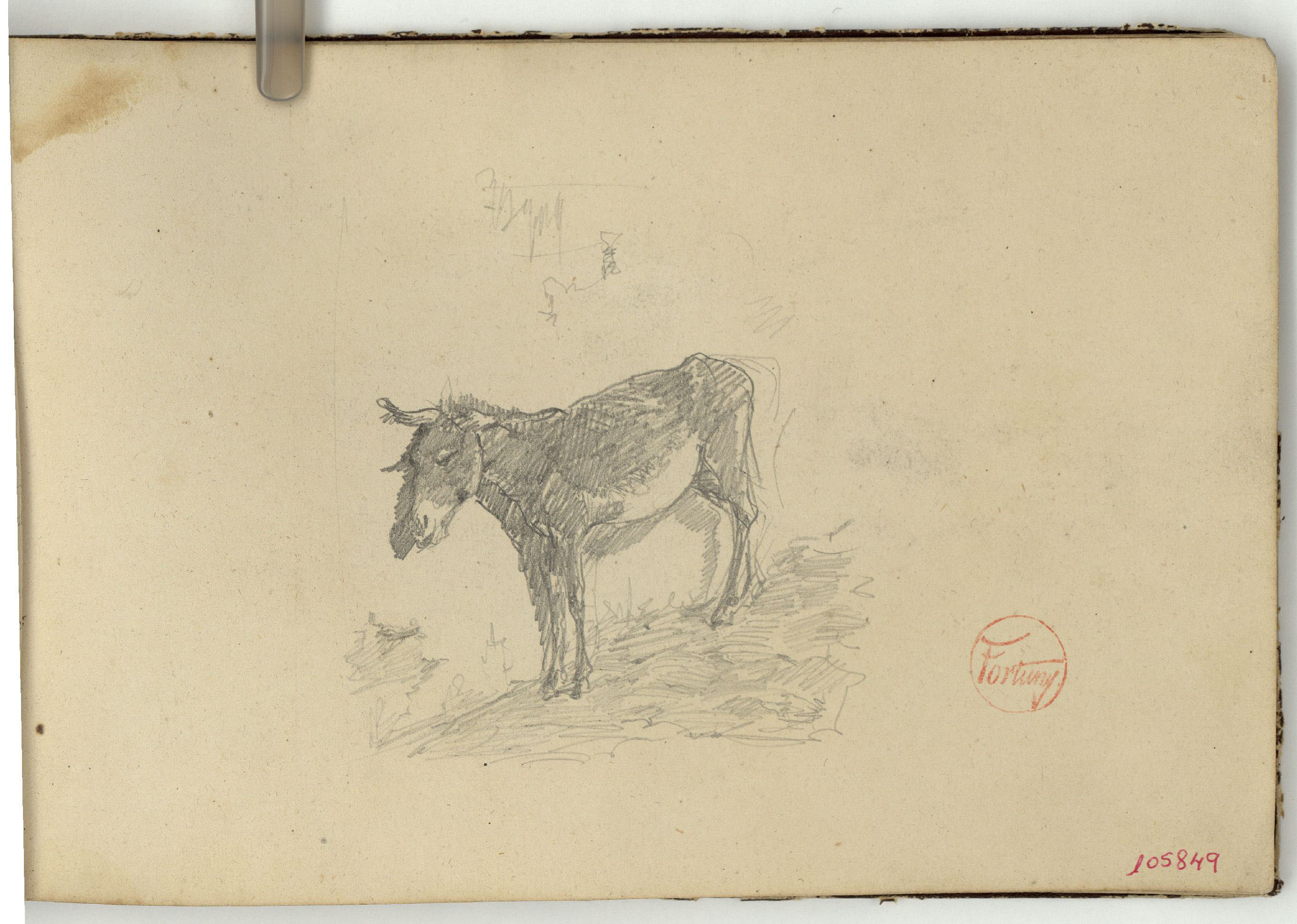 image for: Marià Fortuny - Estudi per a l&#039;aquarel·la «Vista de la ciutat de Tànger des del soc» - Cap a 1862