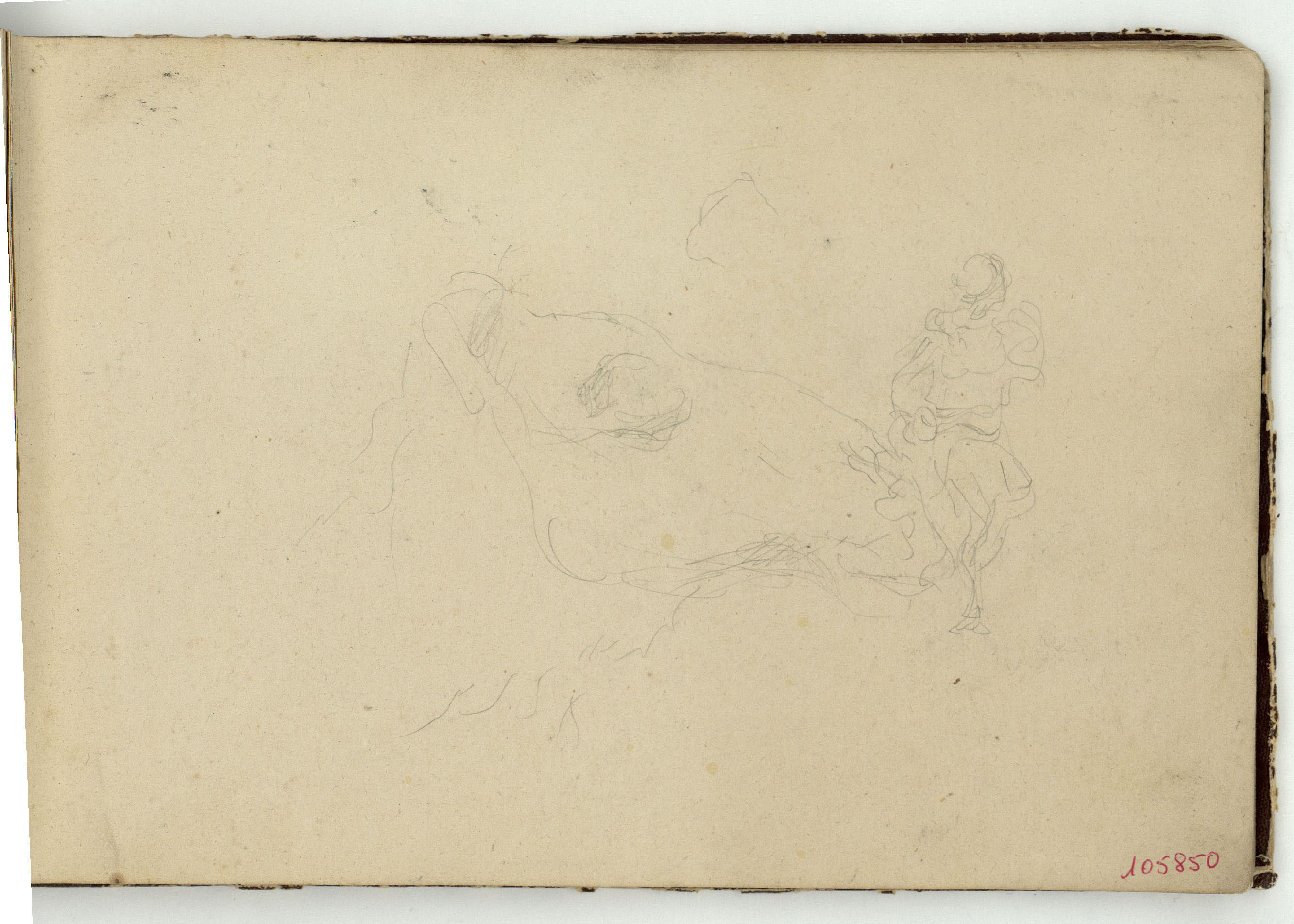 image for: Marià Fortuny - Estudi per a l&#039;aquarel·la «Vista de la ciutat de Tànger des del soc» - Cap a 1862