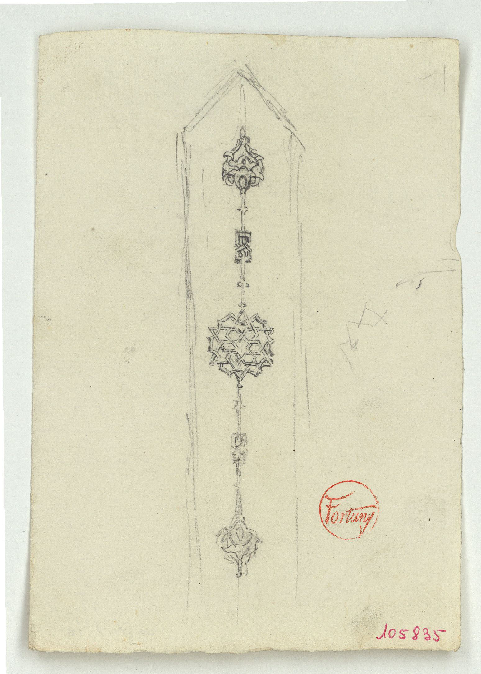 image for: Marià Fortuny - Motiu ornamental d&#039;estil musulmà - Cap a 1870-1872