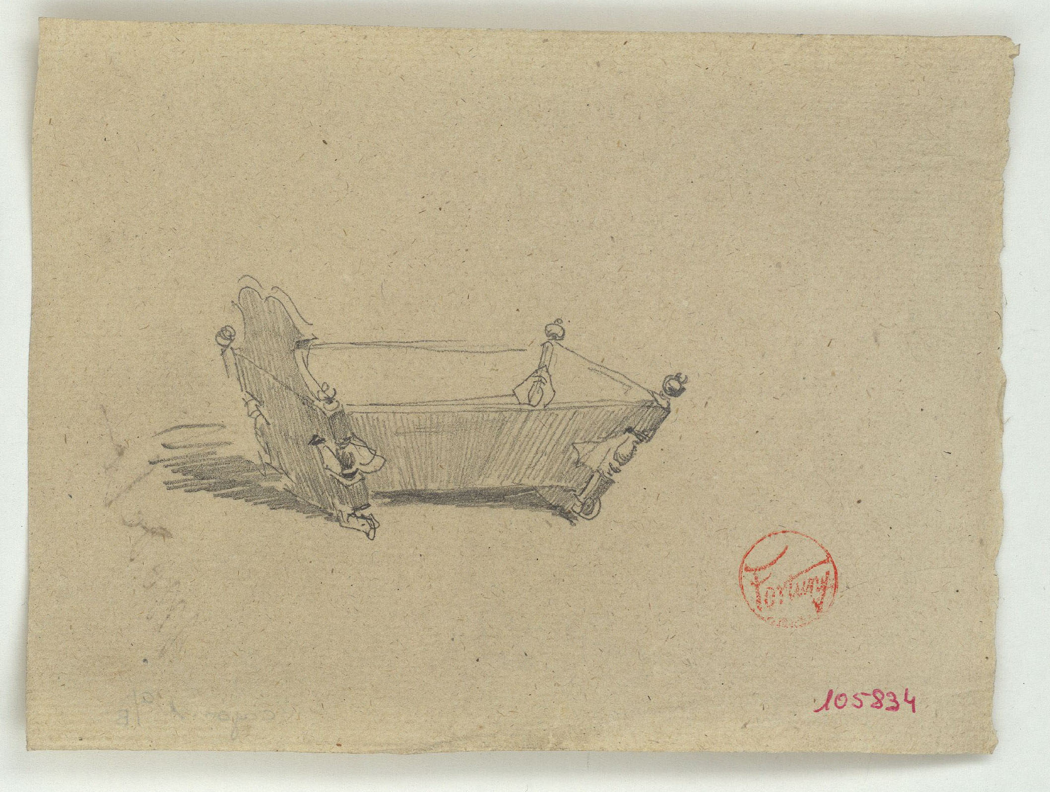 image for: Marià Fortuny - Bressol - Cap a 1870-1874