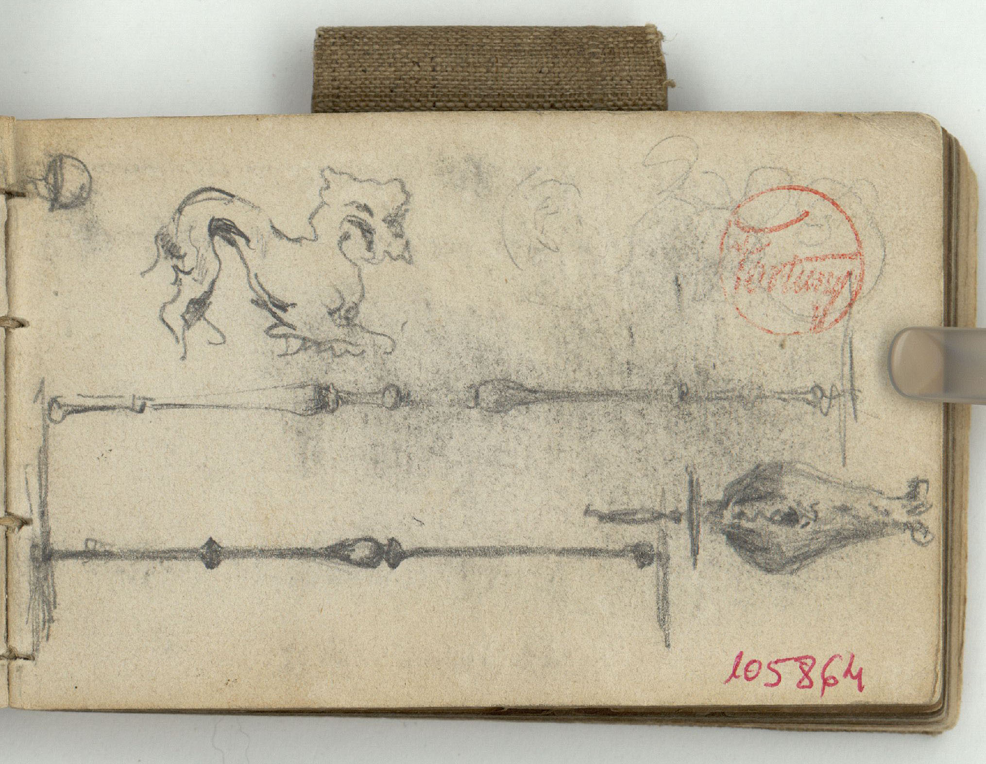 image for: Marià Fortuny - Barres de reixa - Cap a 1870